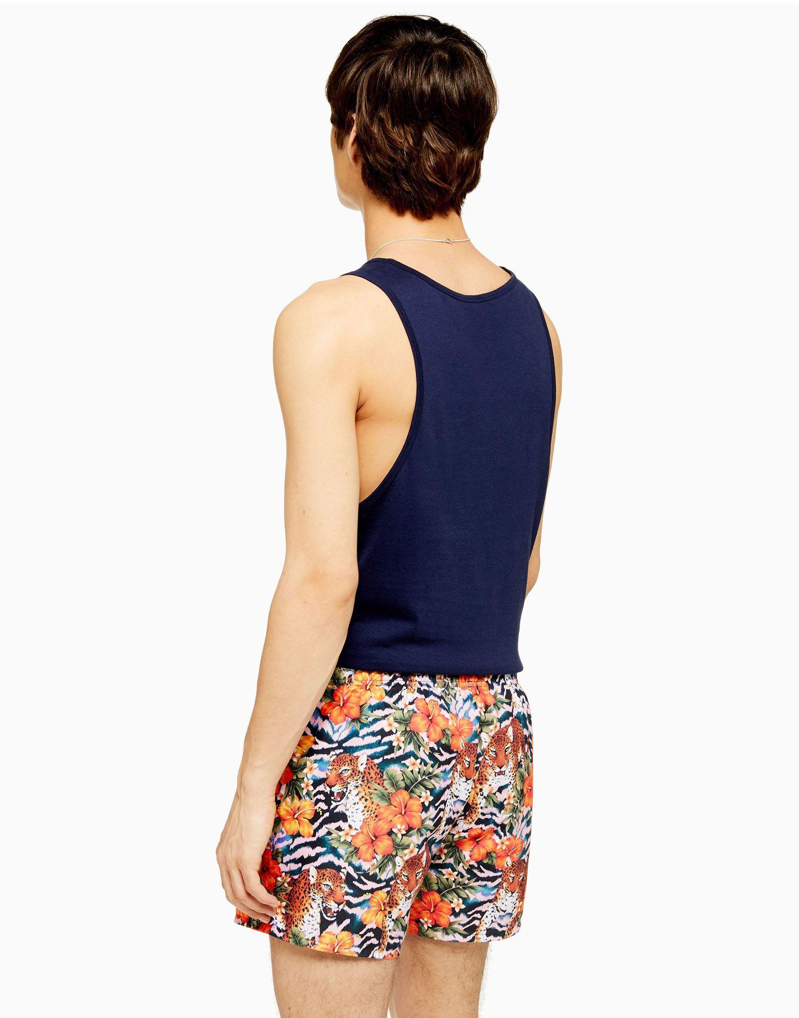 TOPMAN Synthetic Swim Trunks in Pink for Men Lyst