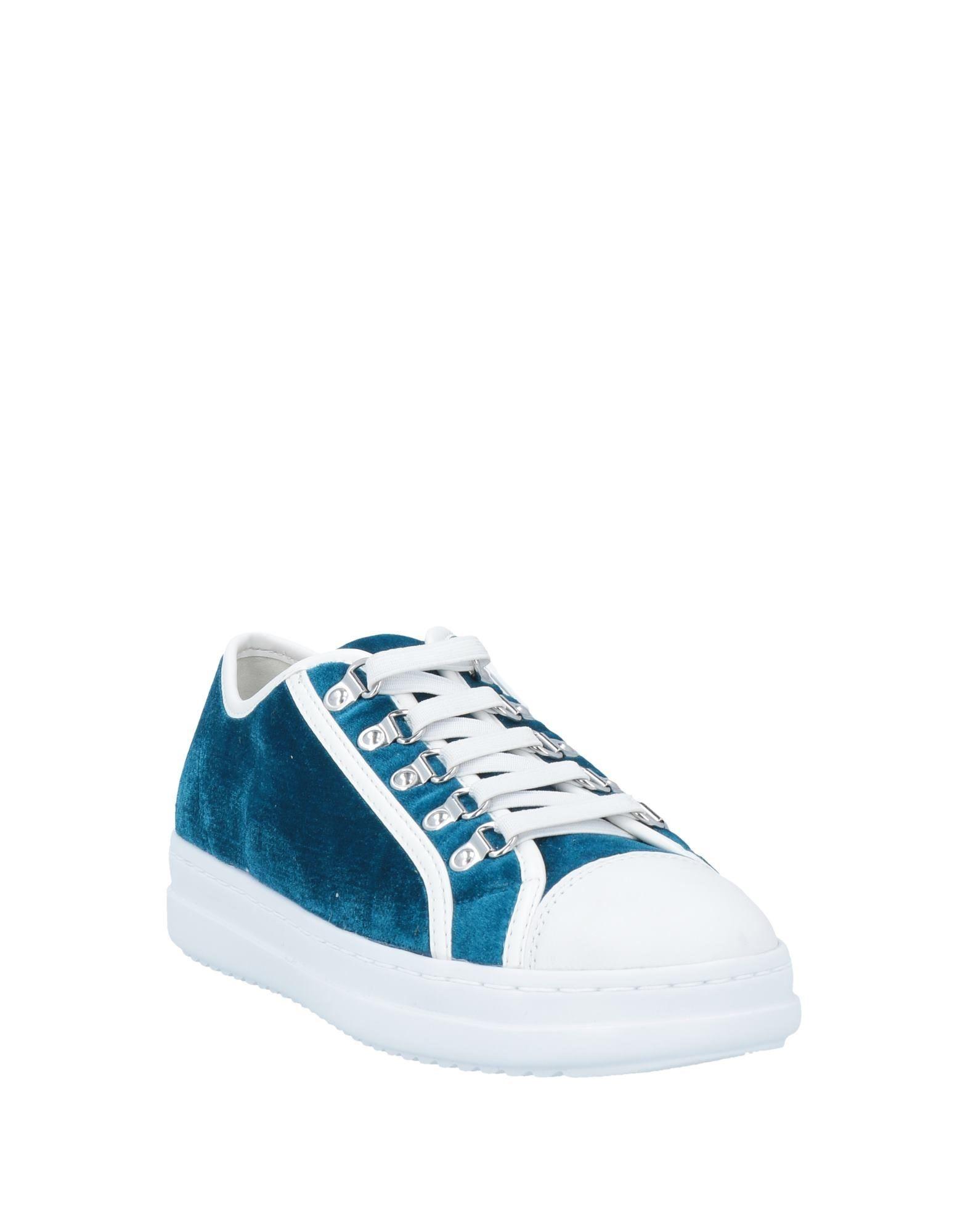 Geox Velvet Trainers in Turquoise (Blue) | Lyst