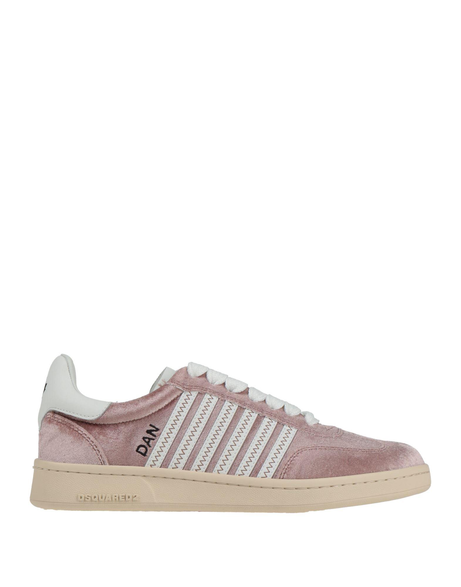 【関税&送料込】Dsquared Light Pink Leather Bumper Sneakers DSquared² Sneakers for Women | Online Sale up to 57% off | Lyst