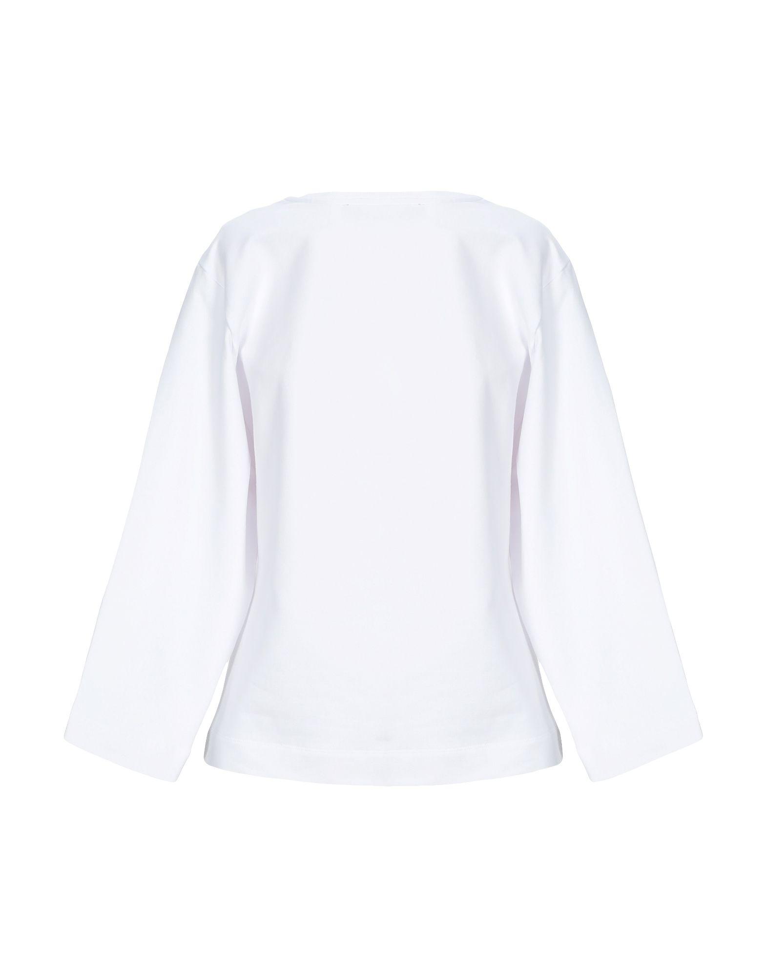 Love Moschino Cotton Sweatshirt in White - Lyst