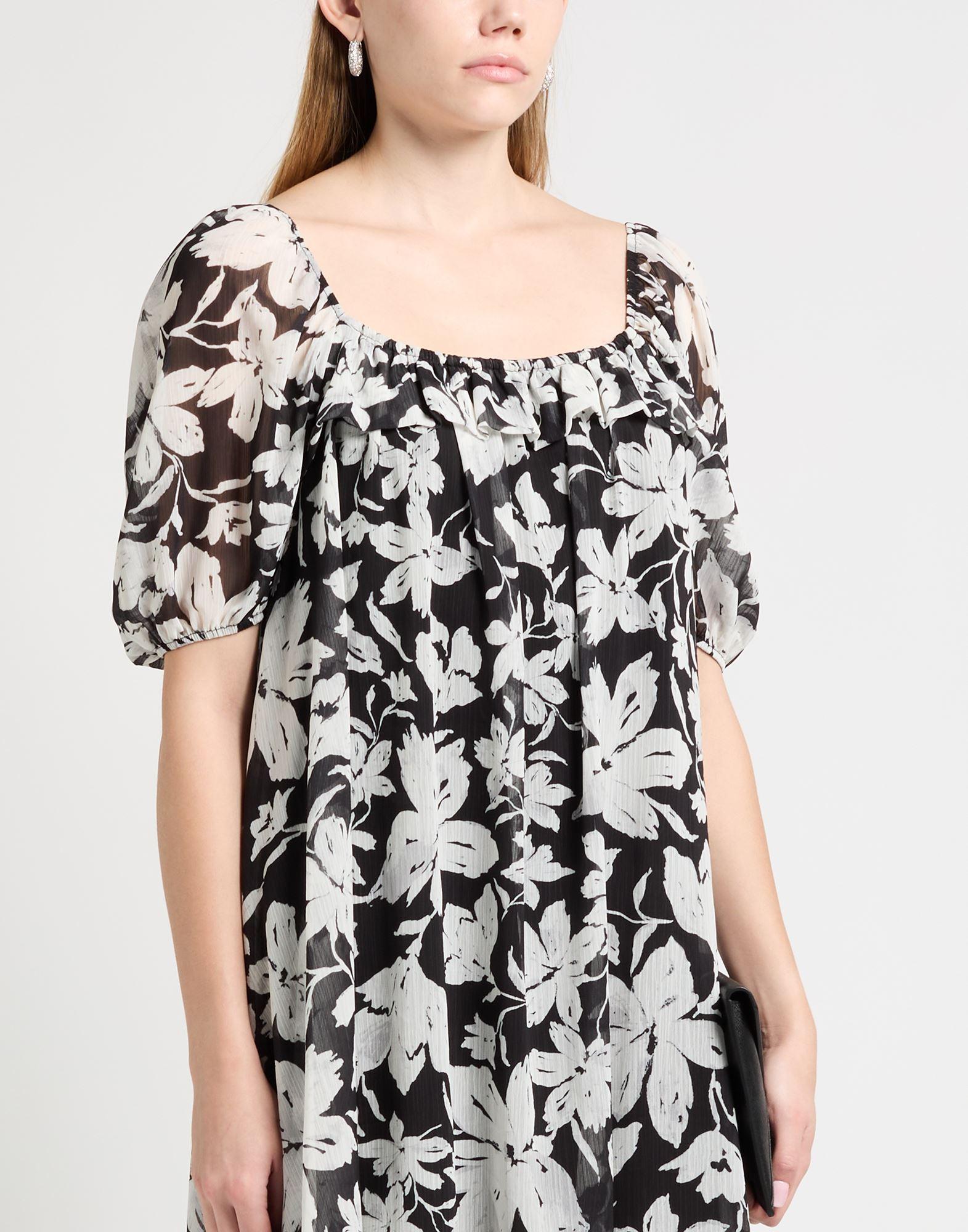 denny rose grey dress Floral Fil Coupe Florence Dress – Lela Rose main image 1