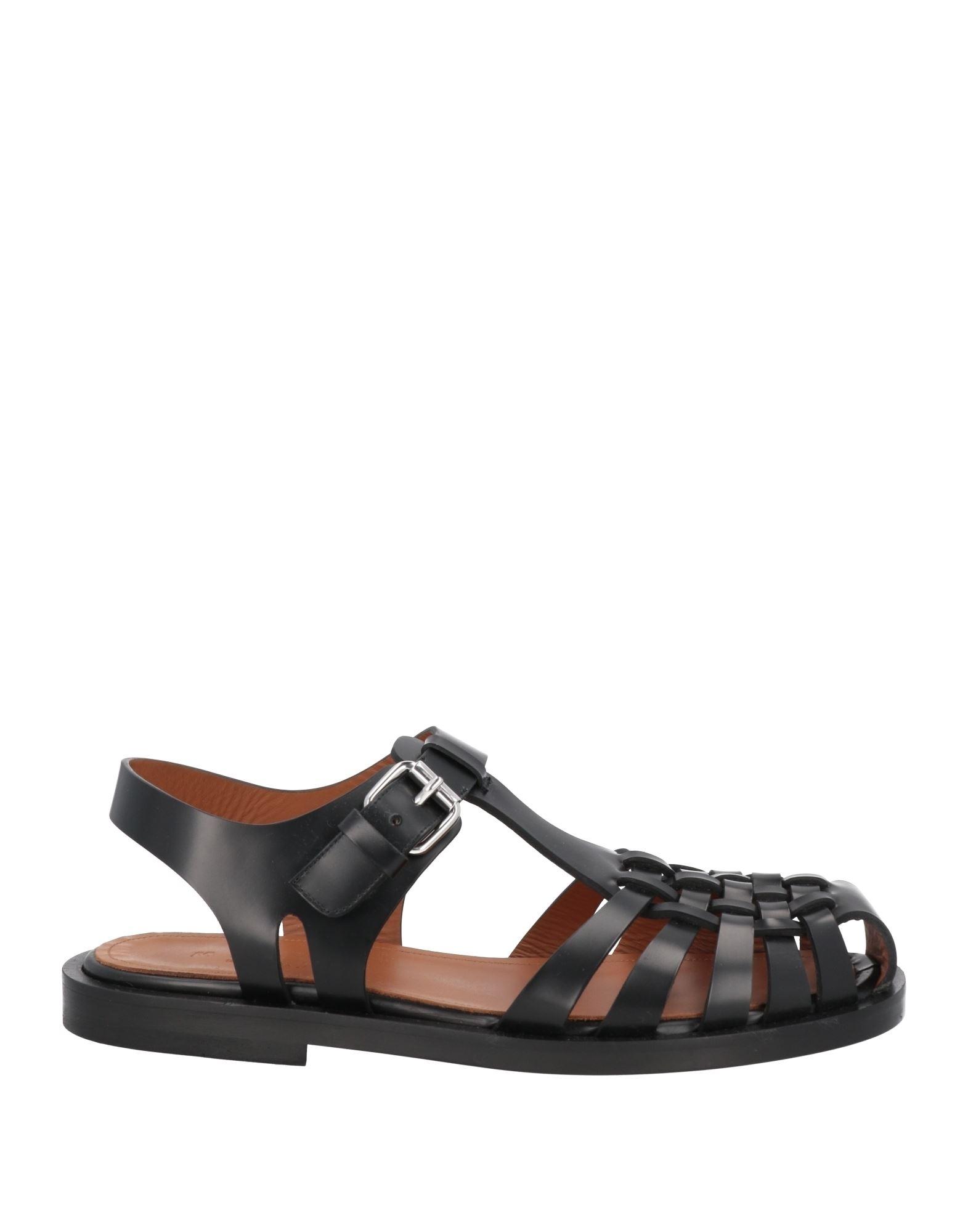 サンダル MARNI Men Sandals SBMR004004 P524600M30 Brown Brown leather Fussbett | Marni