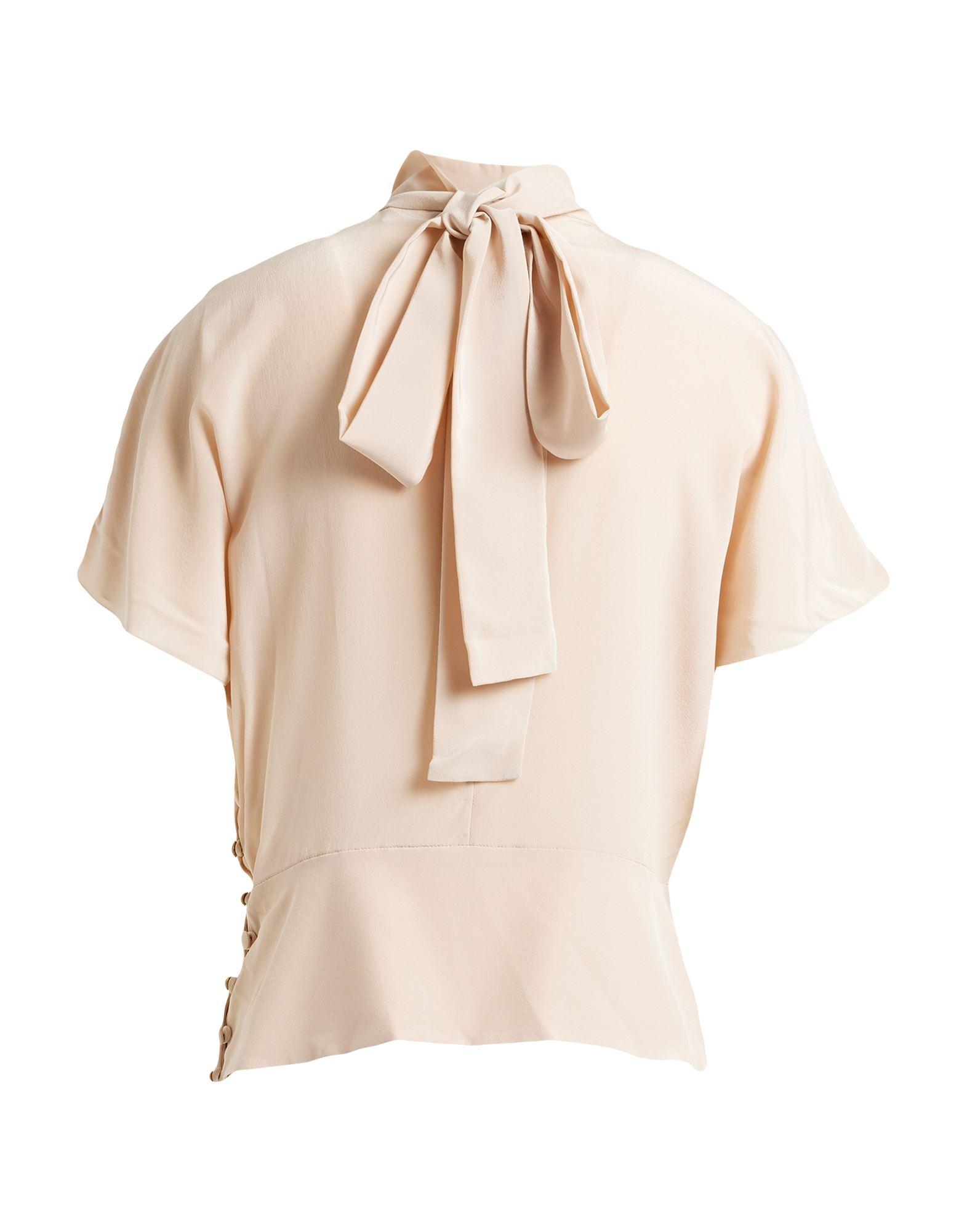 Tシャツ・カットソー RED VALENTINO TAFFETA TOP WITH PUFF SLEEVES Red Valentino Taffeta top with puff sleeves and bow detail