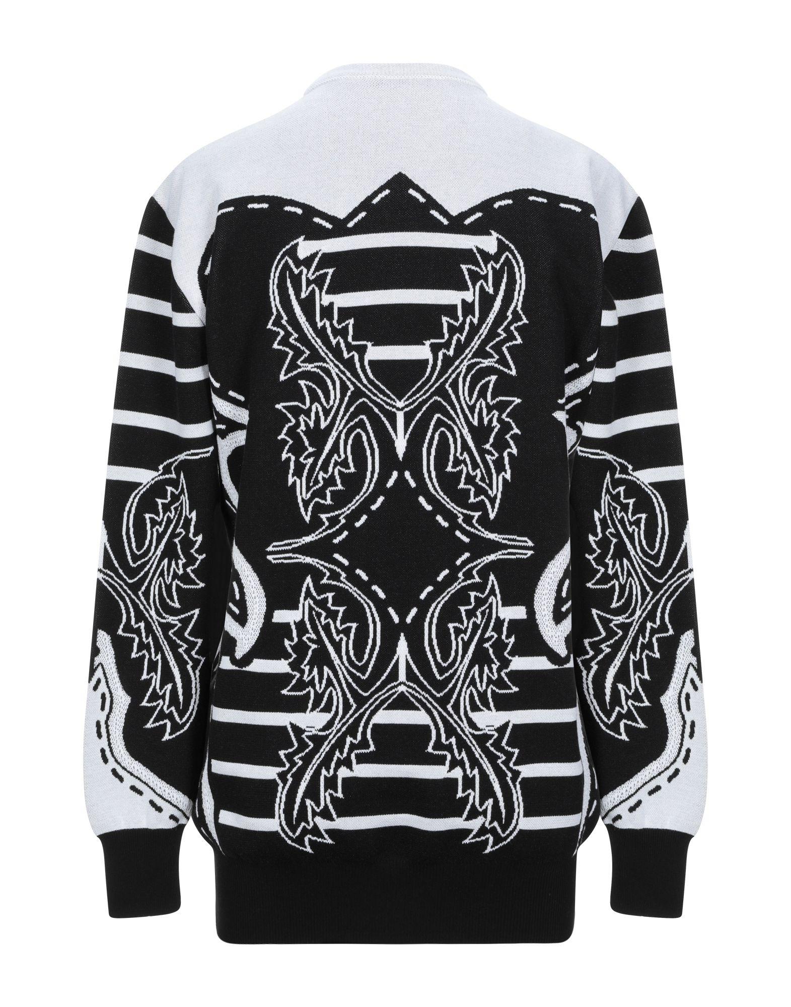 balmain black and white sweater