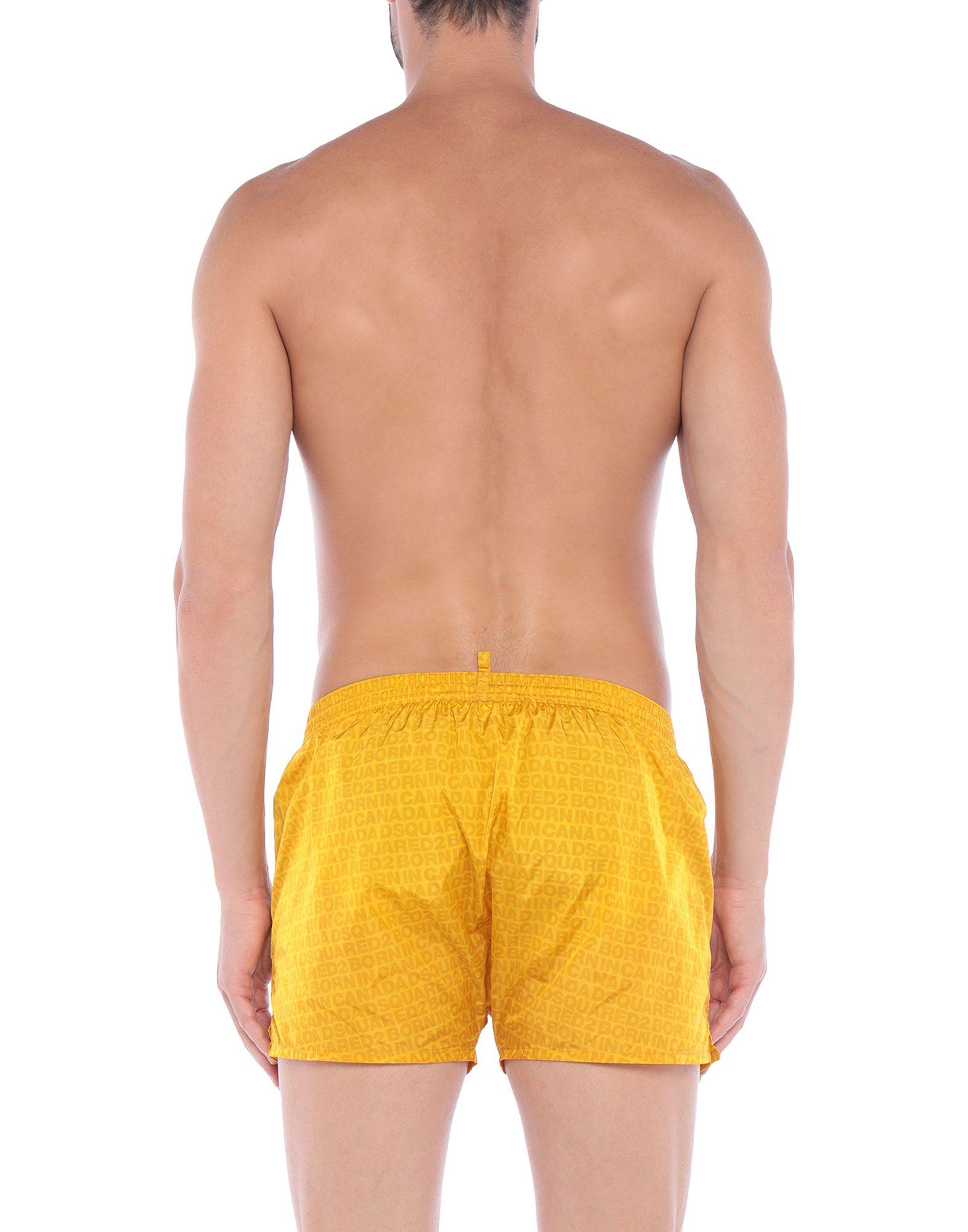 DSquared² Synthetic Swimming Trunks in Yellow for Men Lyst