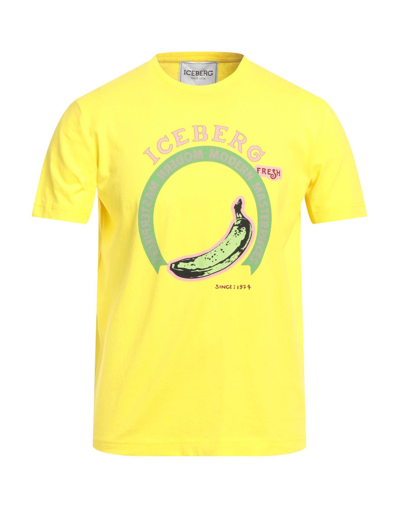 Iceberg T-shirt in Yellow for Men | Lyst