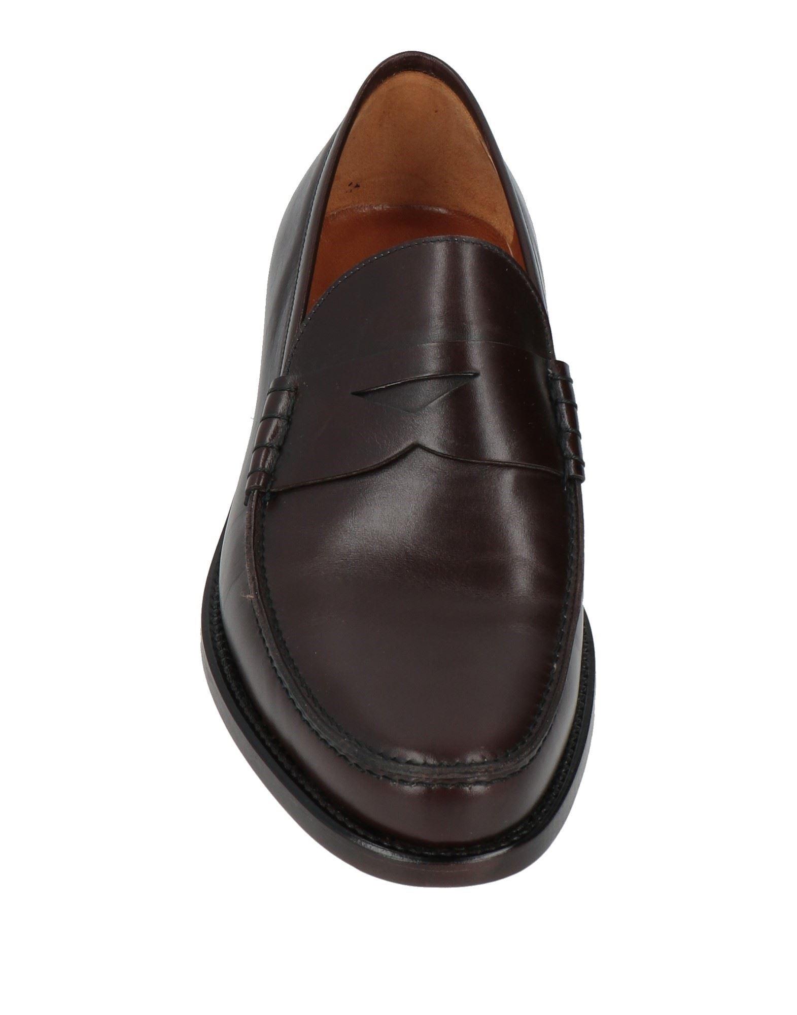 Moreschi Dark Red Leather Loafers Slip-On Moreschi Leather Loafers Slip On Shoes Men\ main image 2