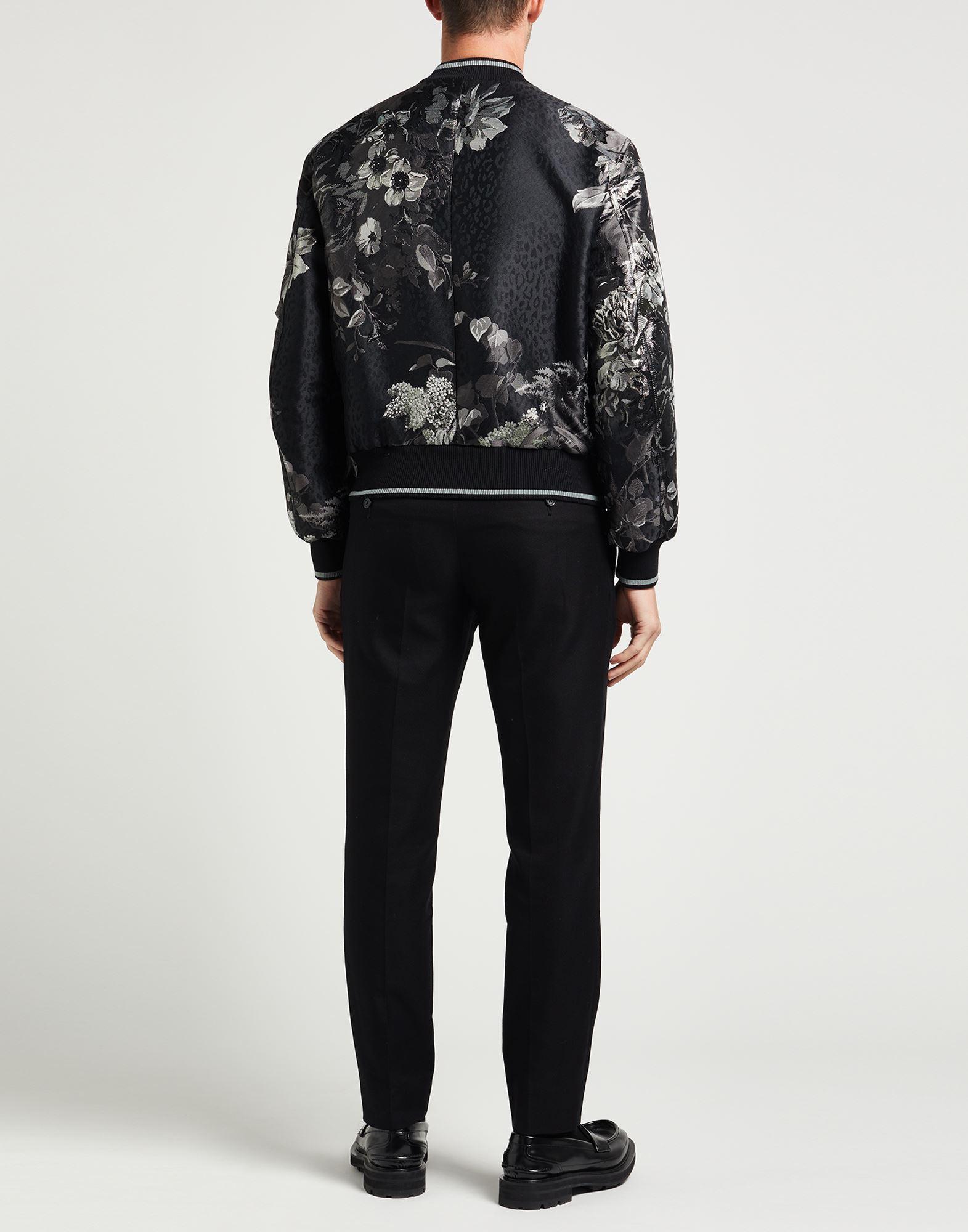 Dolce Gabbana Floral Brocade Bomber Jacket in Black for Men Lyst