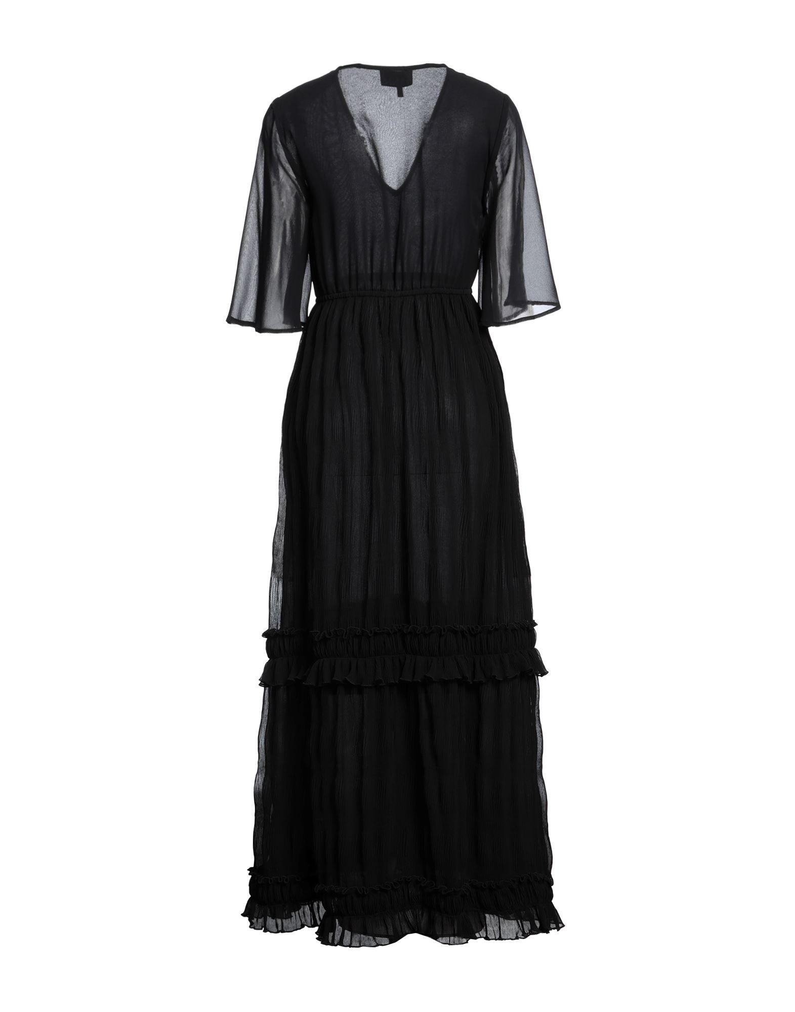 knee length dresses for ladies GANNI Printed Marl Mesh Long Ruched Crossover Dress Leopard
