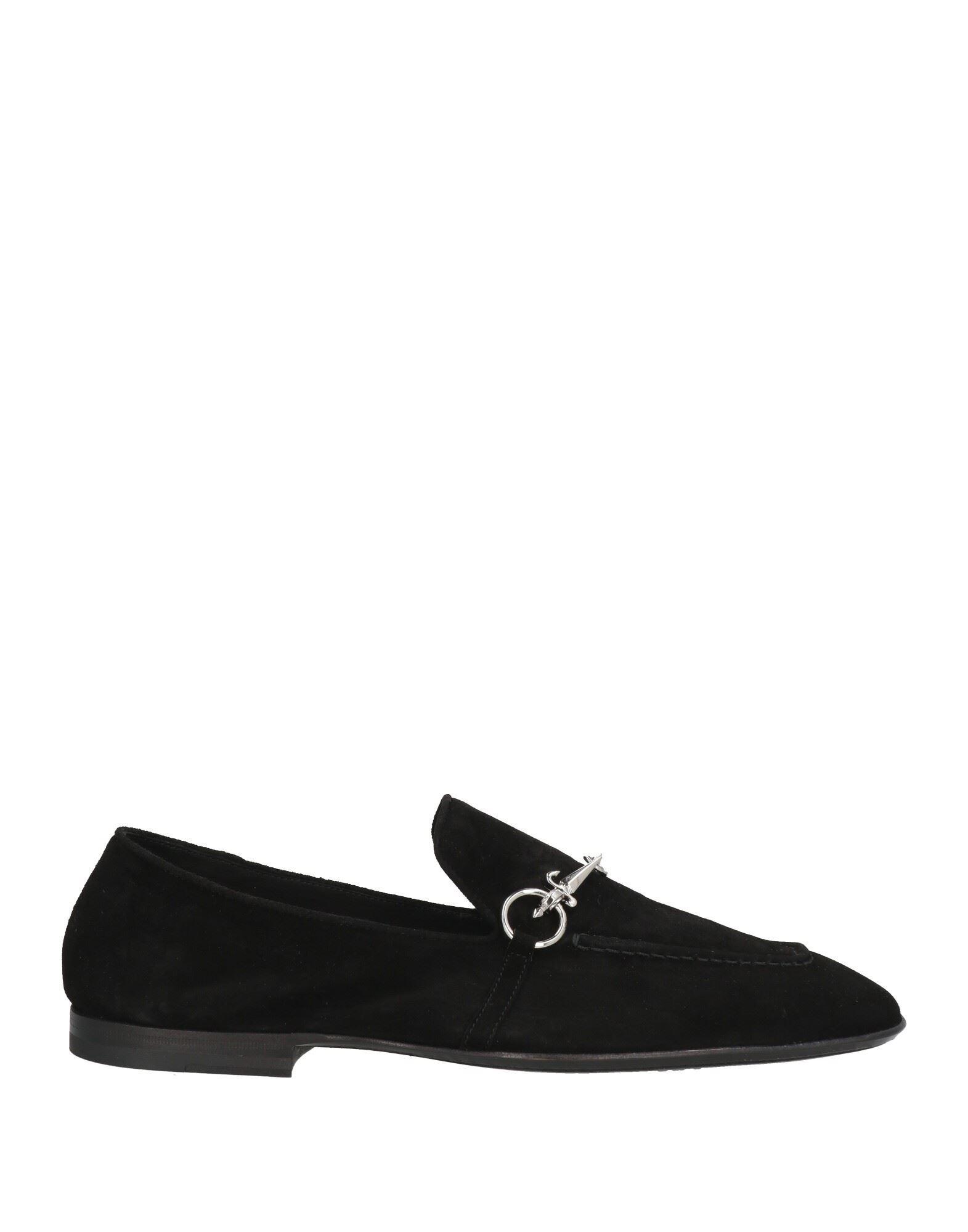 CESARE PACIOTTI Men\'s Black Suede Loafers Buckle‎ Designer Shoes UK 7/ US 8 Cesare Paciotti “Slim” Paciotti Logo Plaque in Black Leather  main image 2