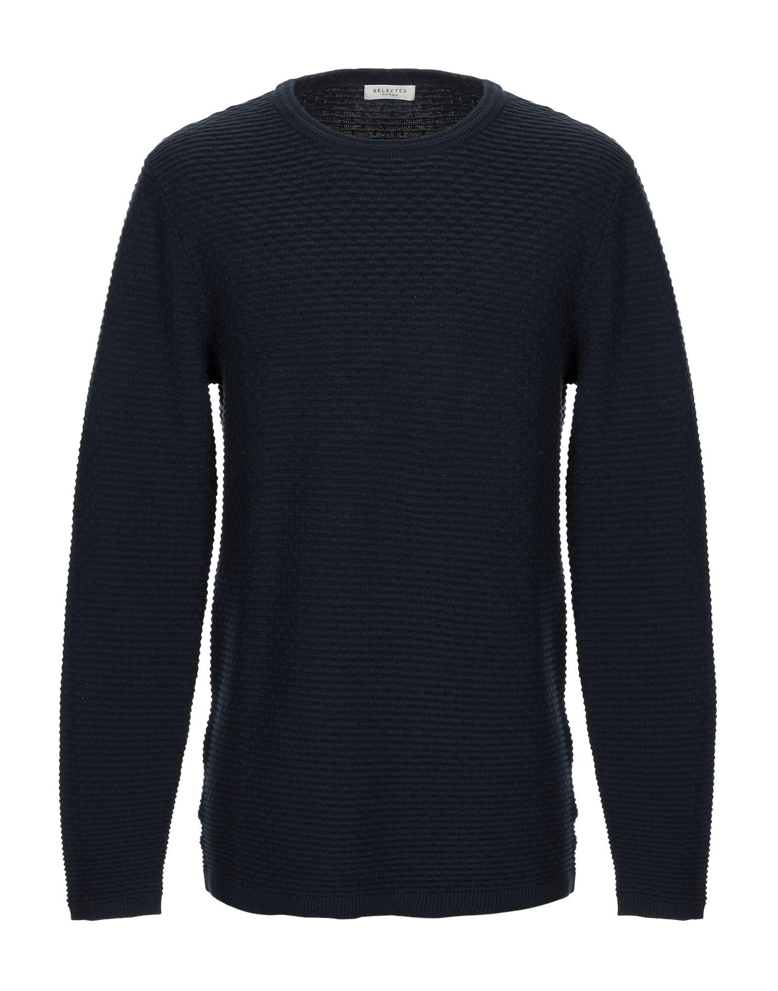 SELECTED Cotton Sweater in Dark Blue (Blue) for Men - Lyst