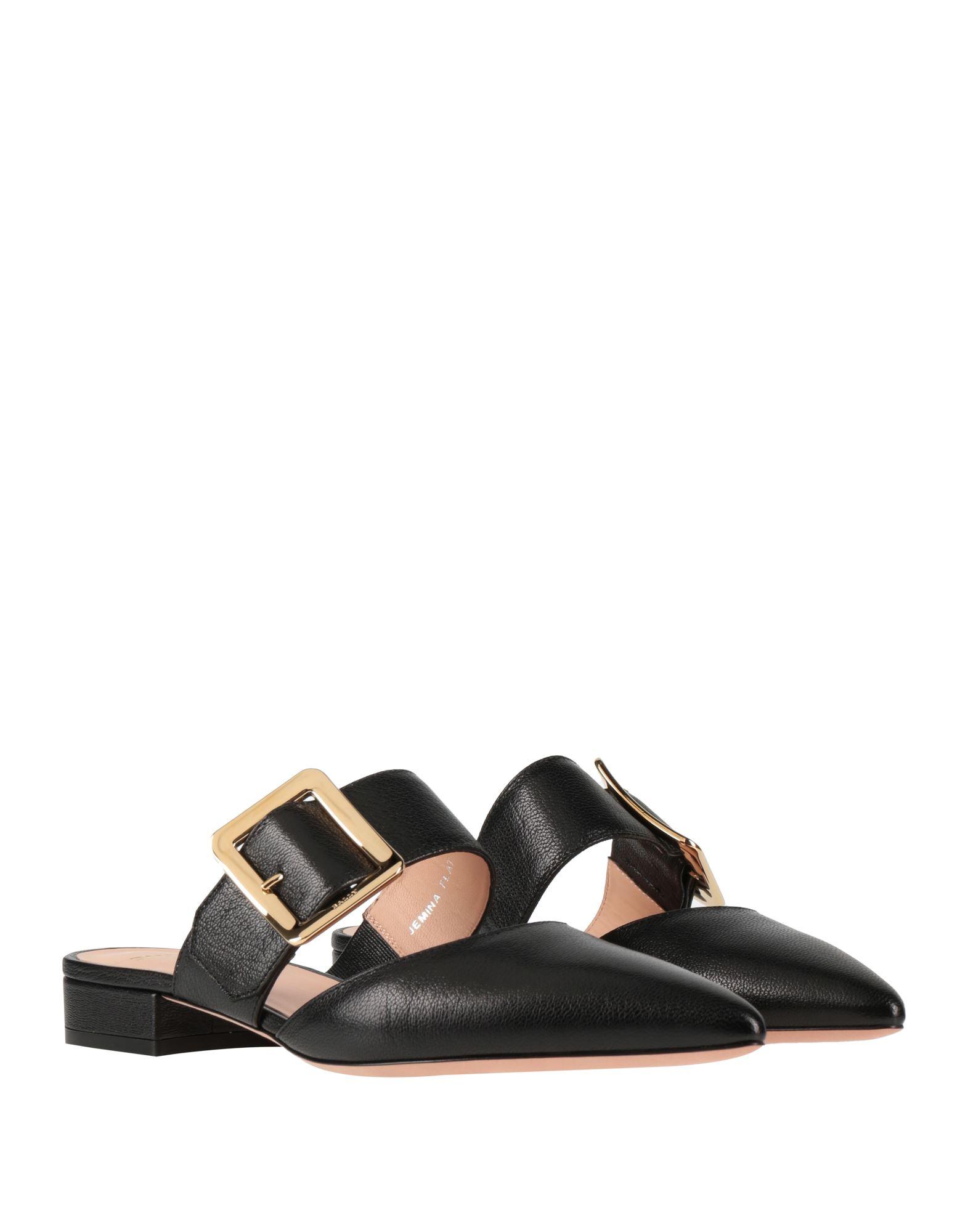 Leather Loafers Bally Clogs Bally Mules Clogs Goat Skin In Black Lyst