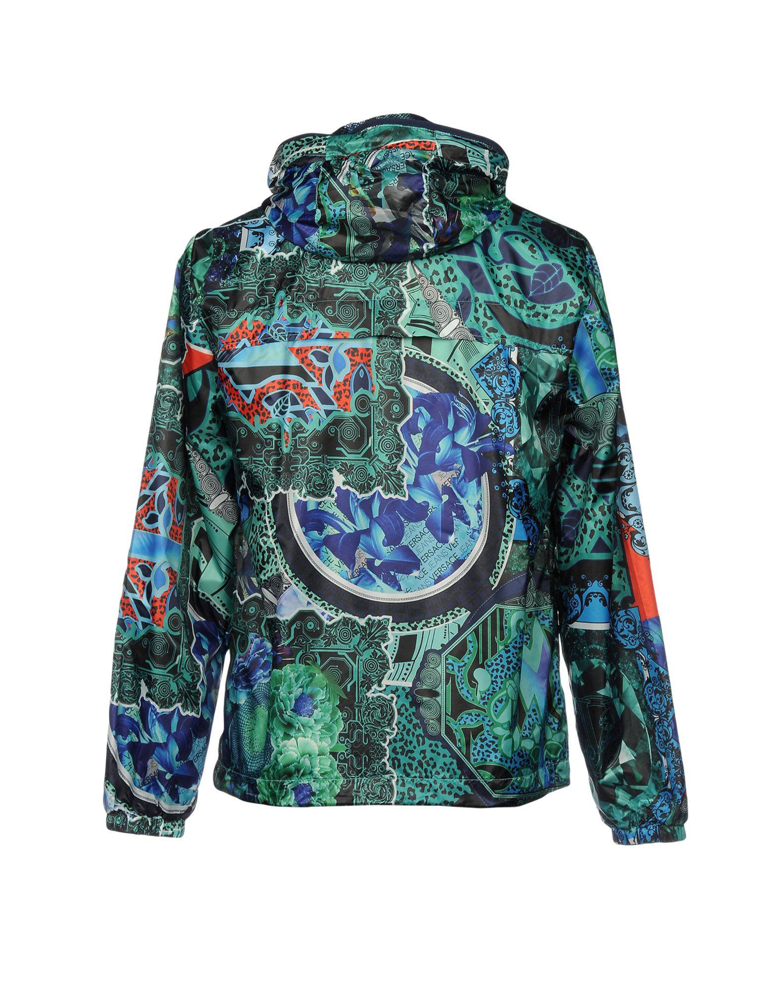 Versace Jeans Synthetic Jacket in Green for Men - Lyst