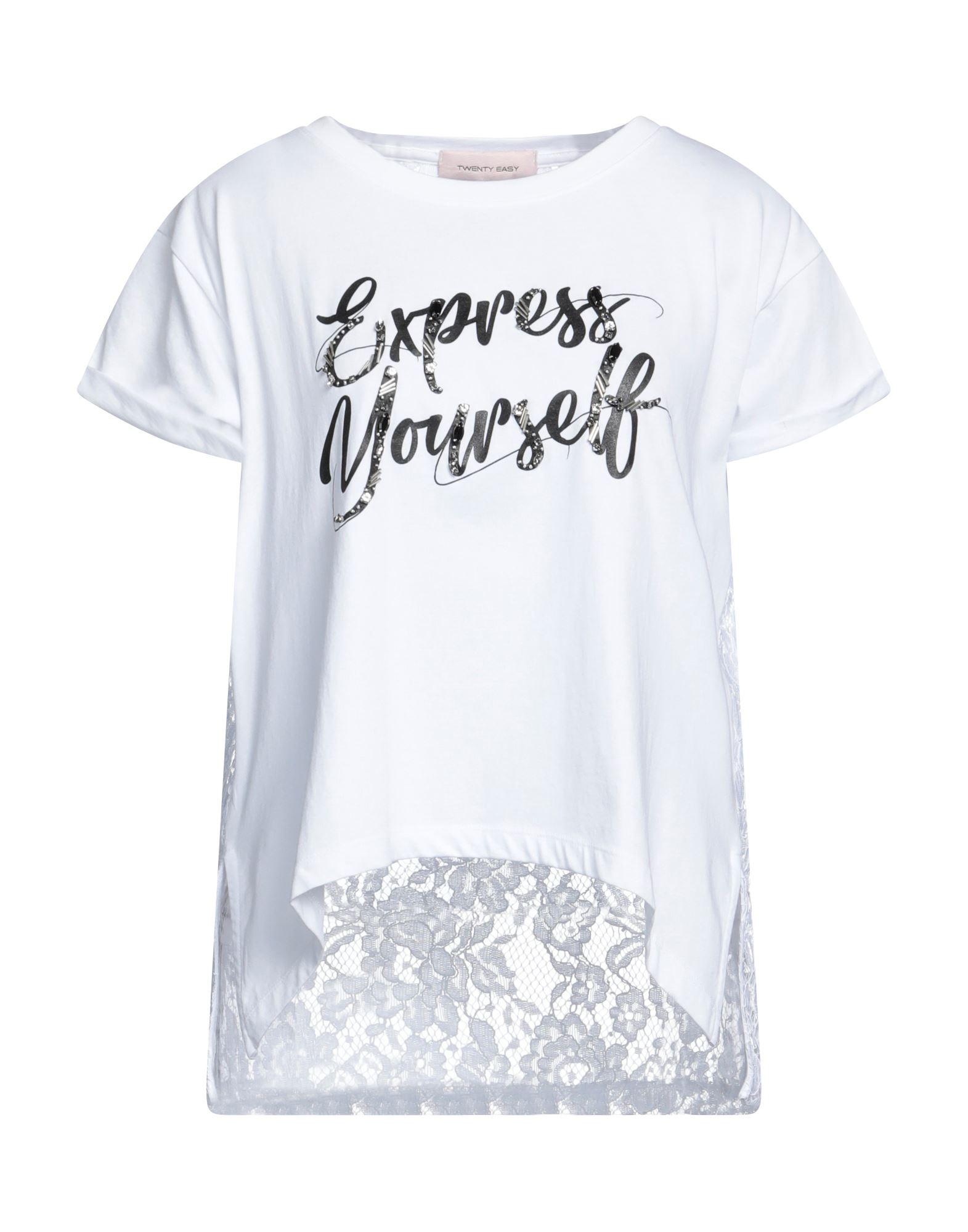 Twenty Easy By Kaos T-shirt in White | Lyst
