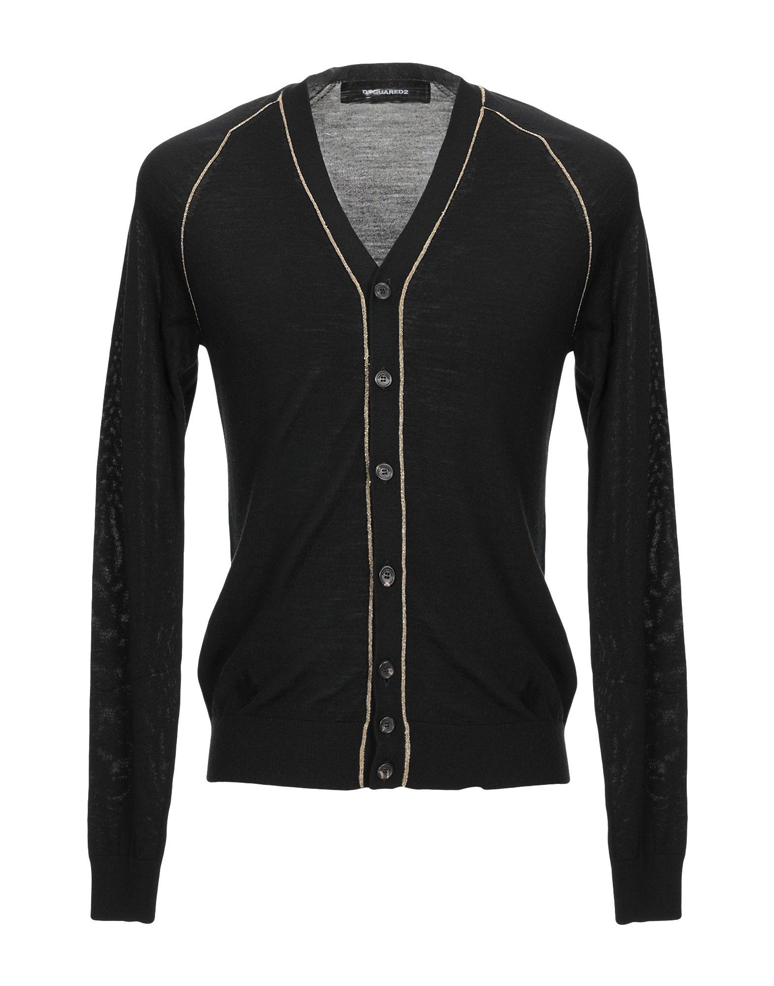 DSquared² Wool Cardigan in Black for Men Lyst
