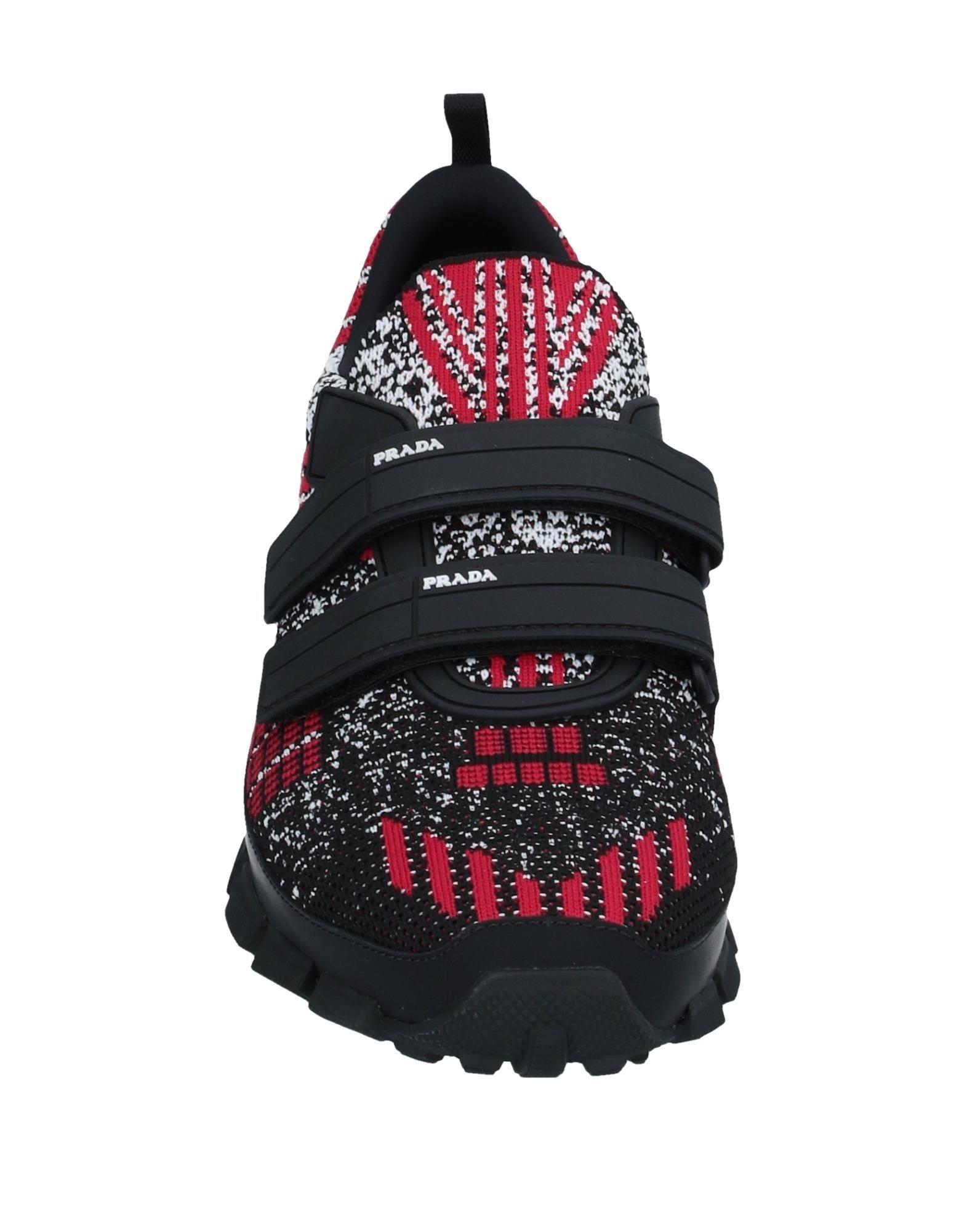 prada linea rossa sneakers black