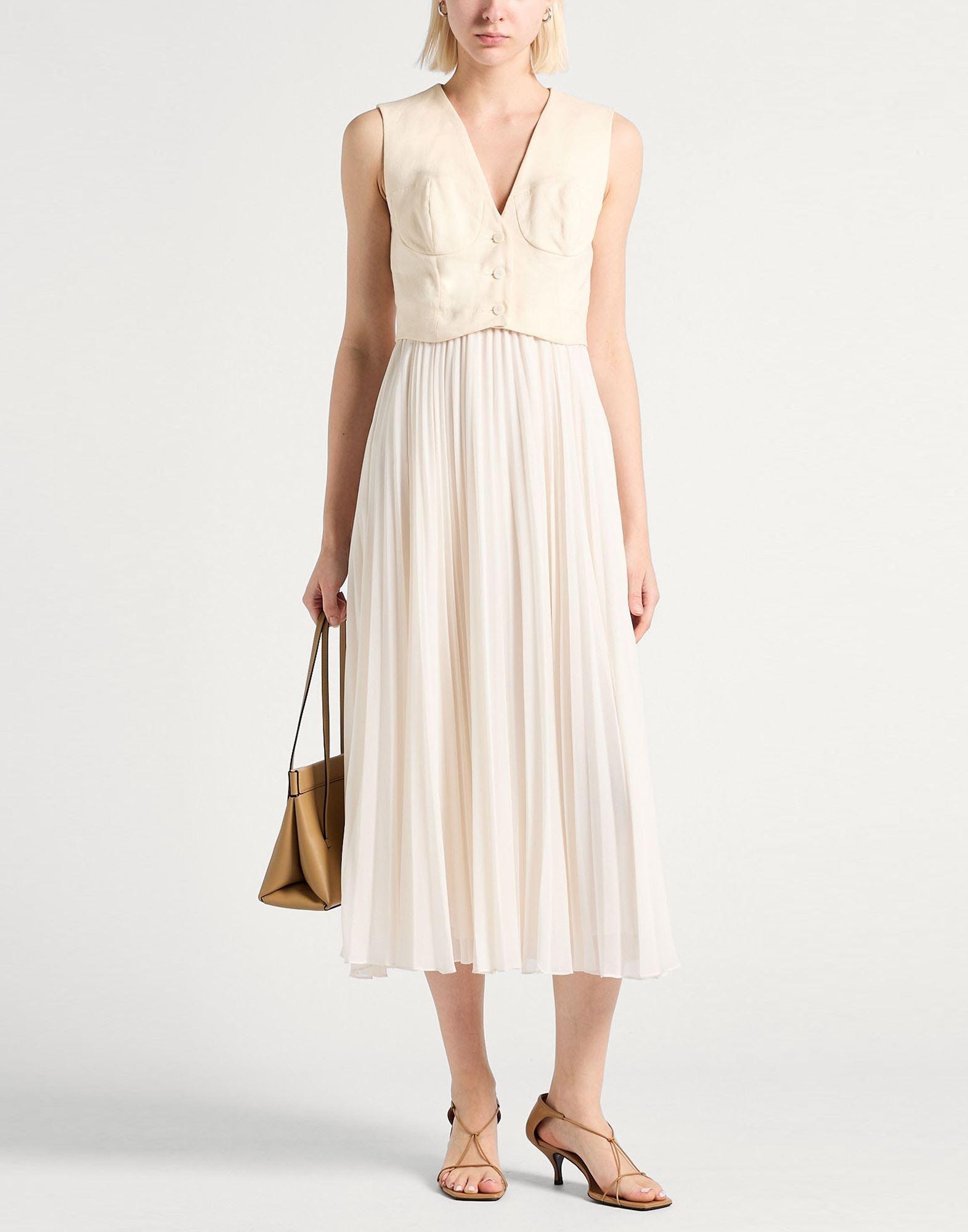 sachin and babi light blue dress Sandro Solena Midi Dress in White