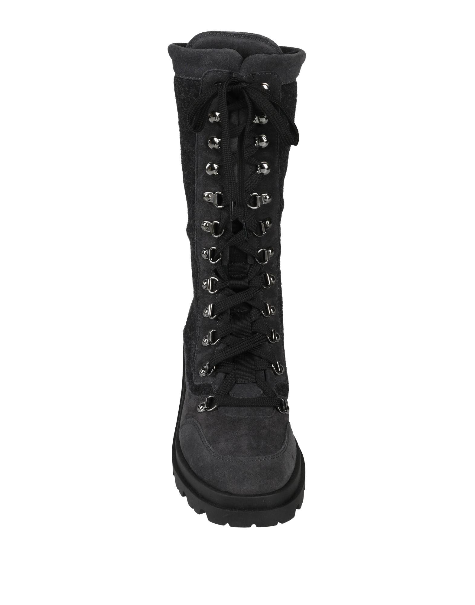 Emporio Armani Steel Ankle Boots Leather Textile Fibers in Black Lyst UK