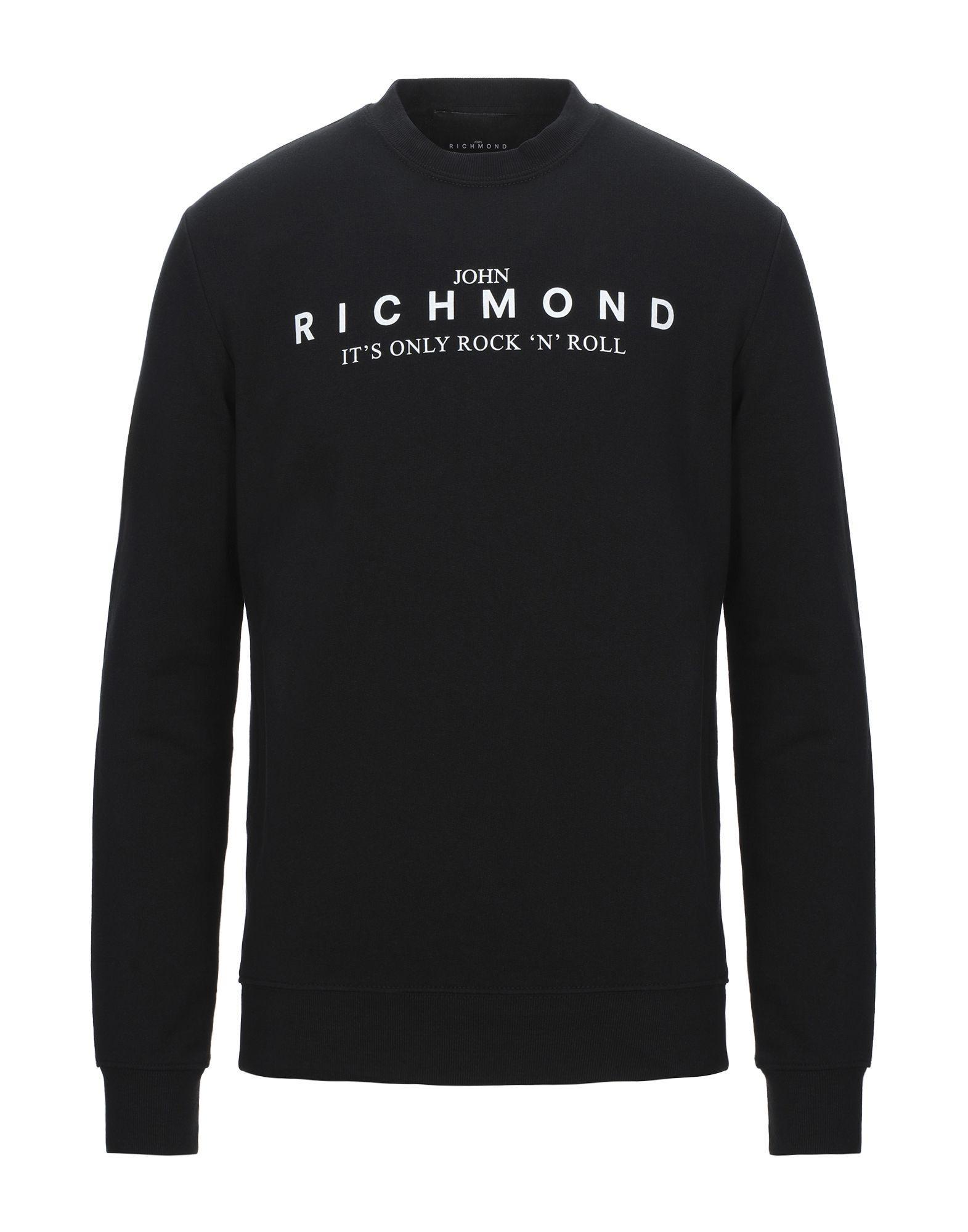 John Richmond Fleece Sweatshirt in Black for Men - Lyst