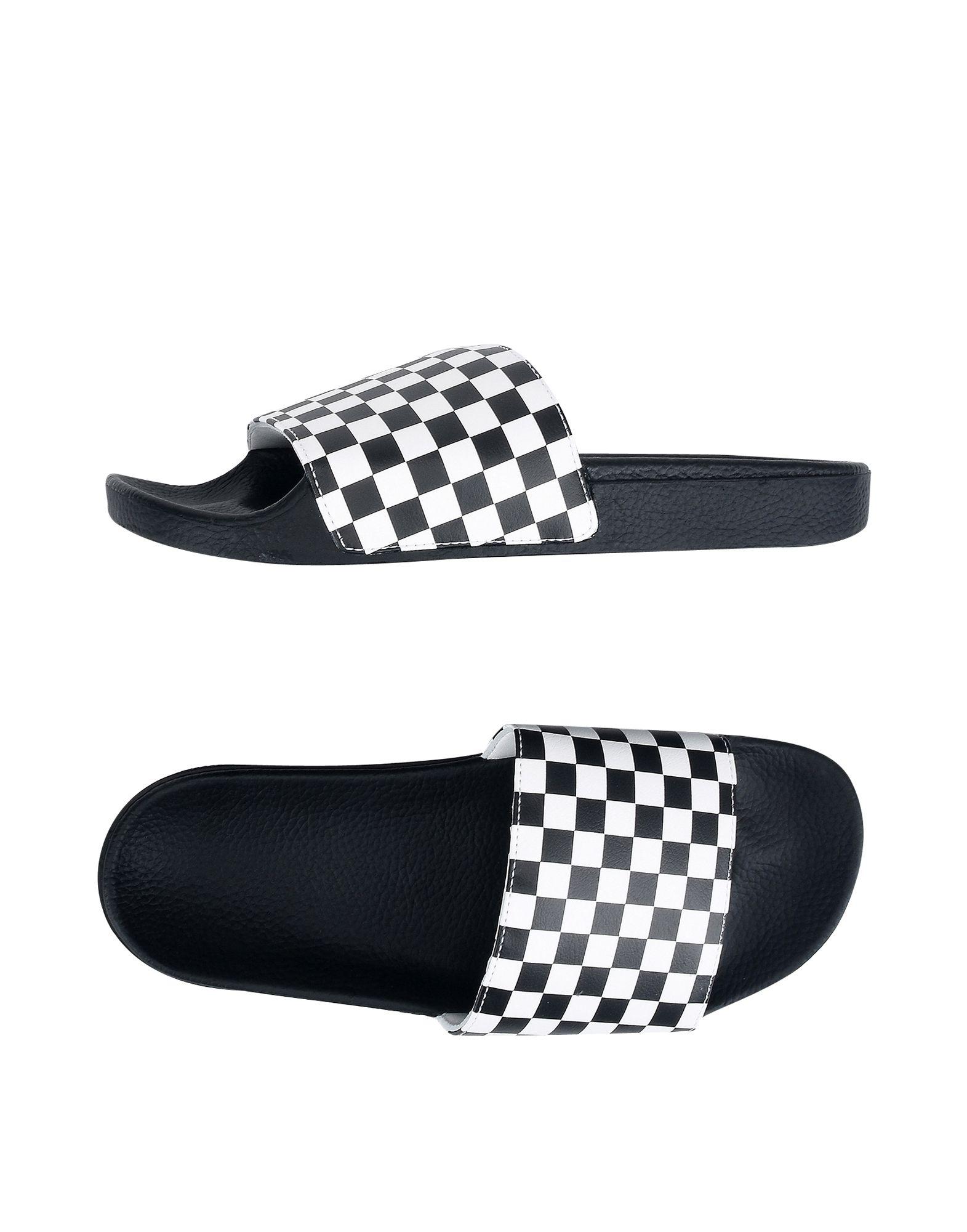 black vans flip flops