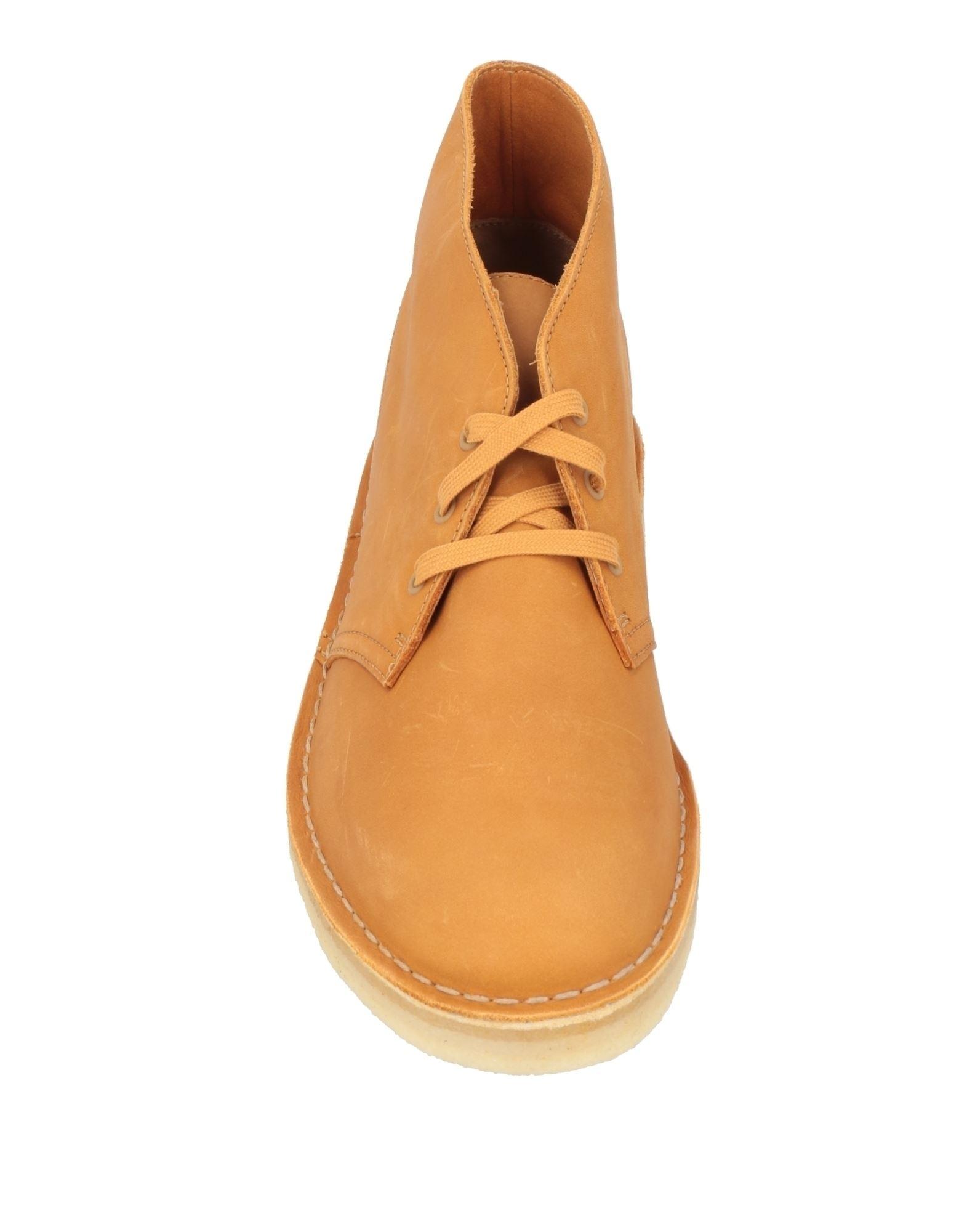 Clarks Ocher Ankle Boots Leather in Orange for Men Lyst UK