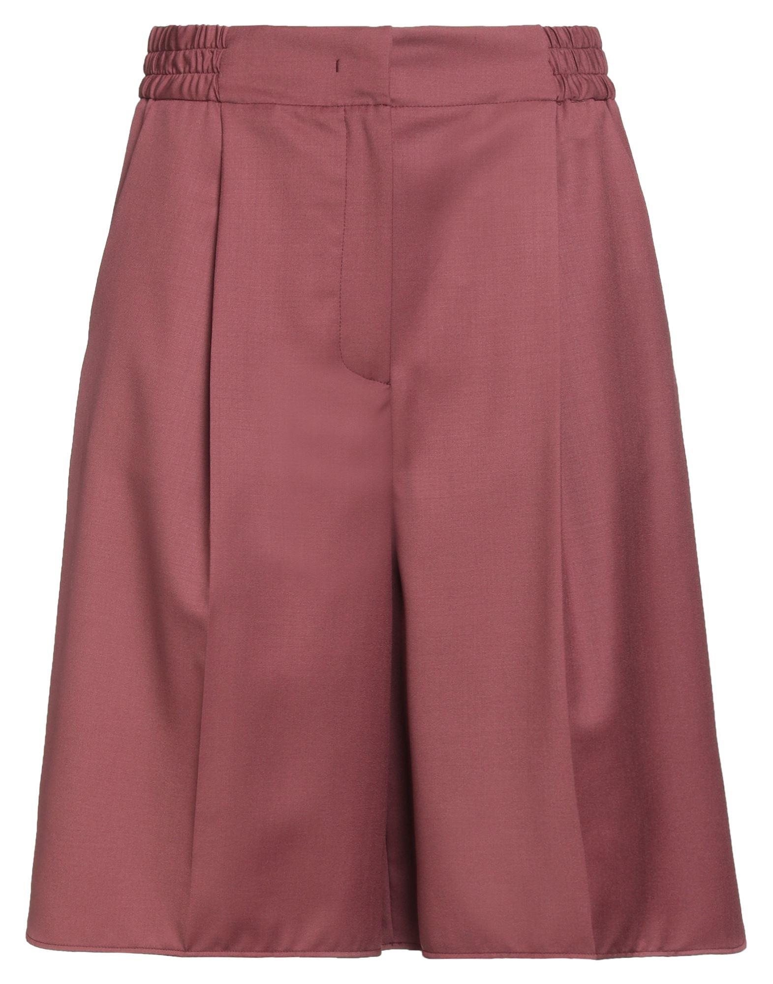 ショートパンツ FABIANA FILIPPI Women Shorts  Burmudas PAD265F326L192 8195 Stretch viscose and linen shorts, taupe for Women | Fabiana