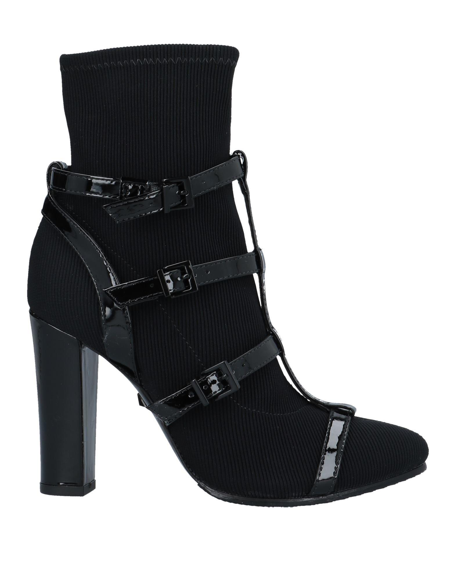 Schutz Leather Ankle Boots in Black Lyst