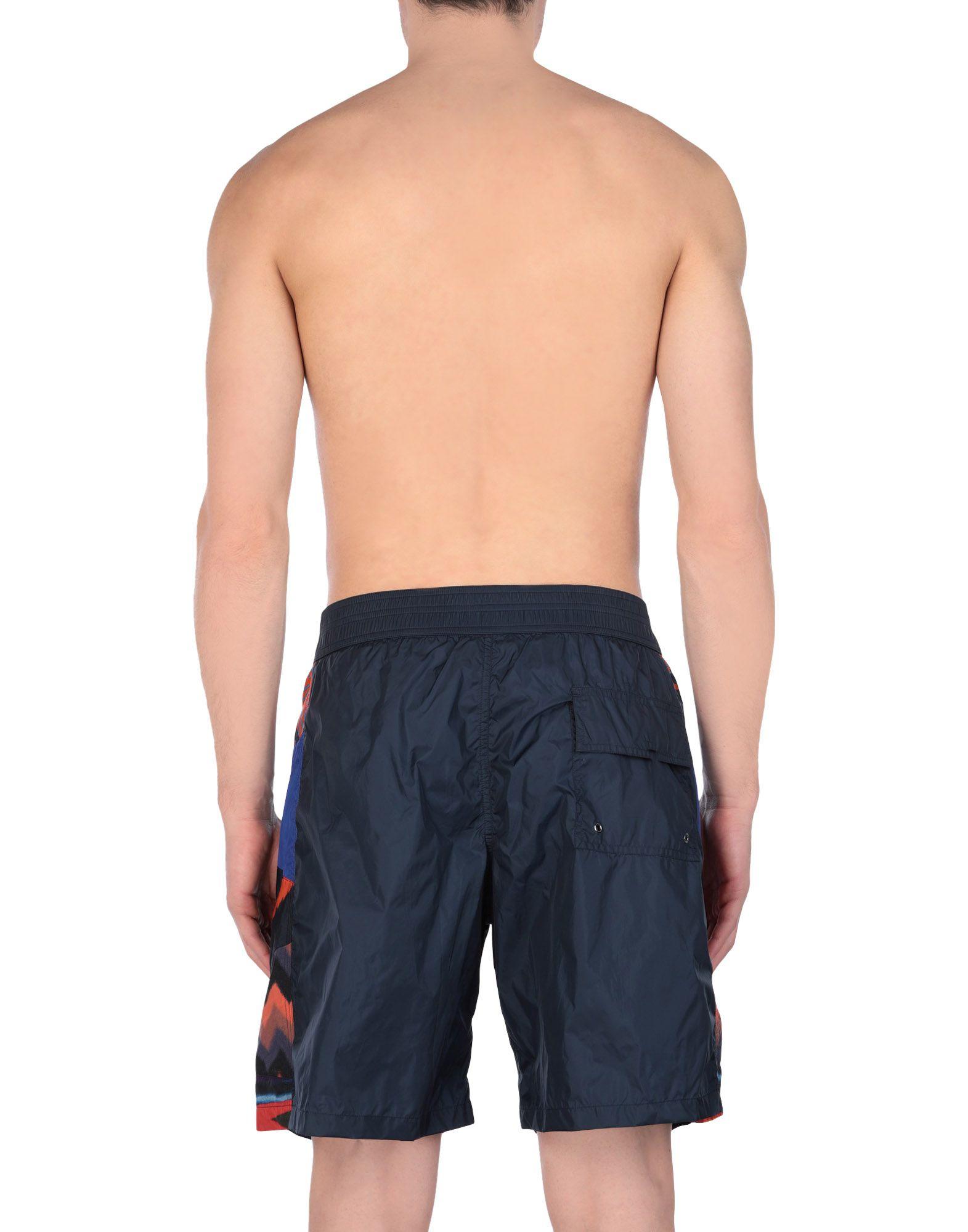 Missoni Synthetic Swim Trunks in Dark Blue (Blue) for Men Lyst