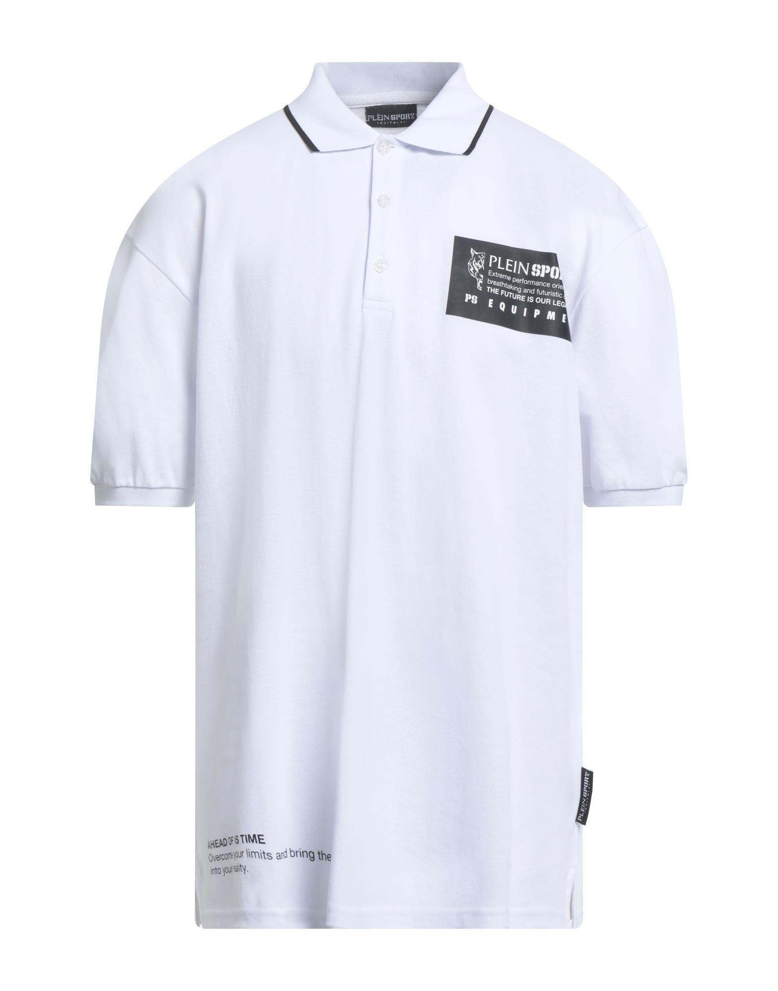 Tシャツ・カットソー PHILIPP PLEIN Men Polo Shirts MTK8165 PJY002N 01 WHITE Men's Poloshirts | Philipp Plein