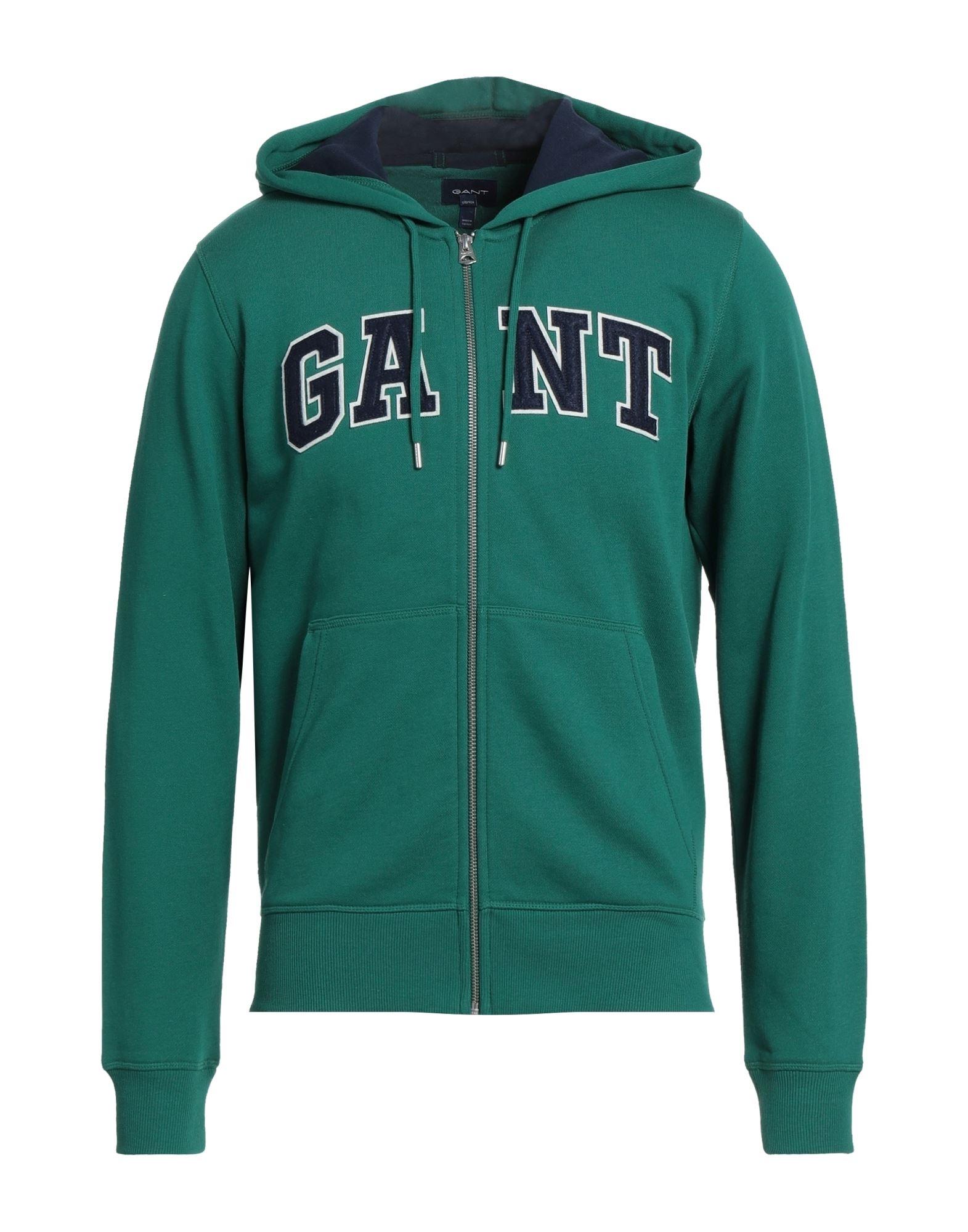 GANT Fleece Sweatshirt in Green for Men | Lyst