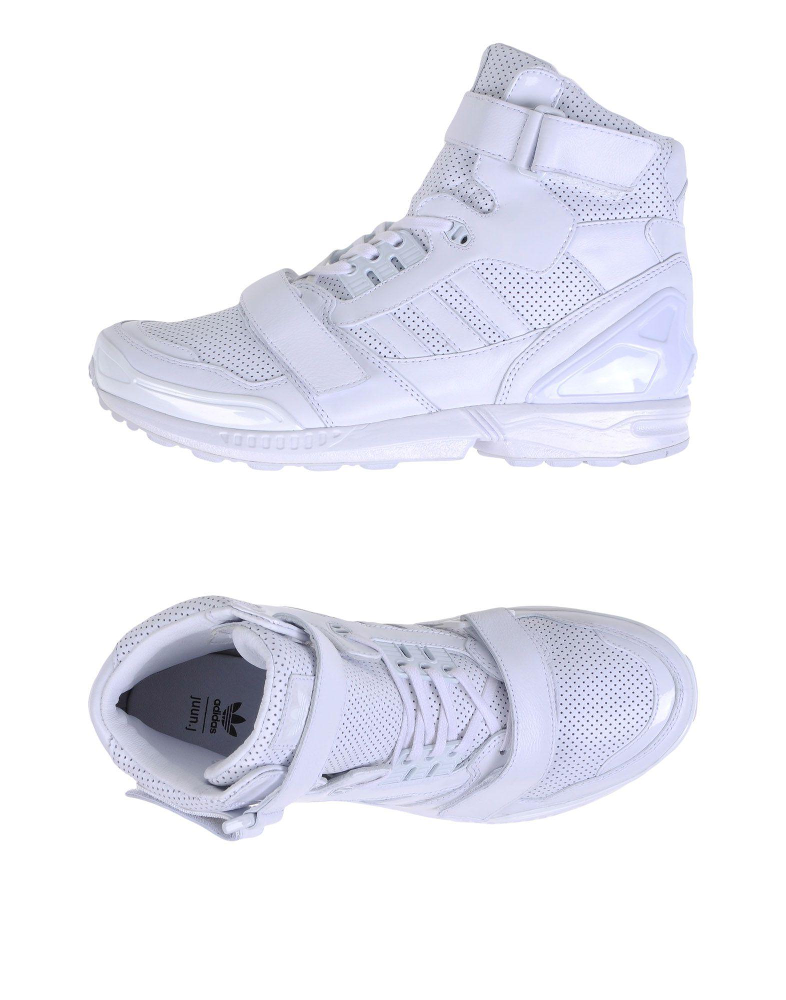 adidas high white shoes