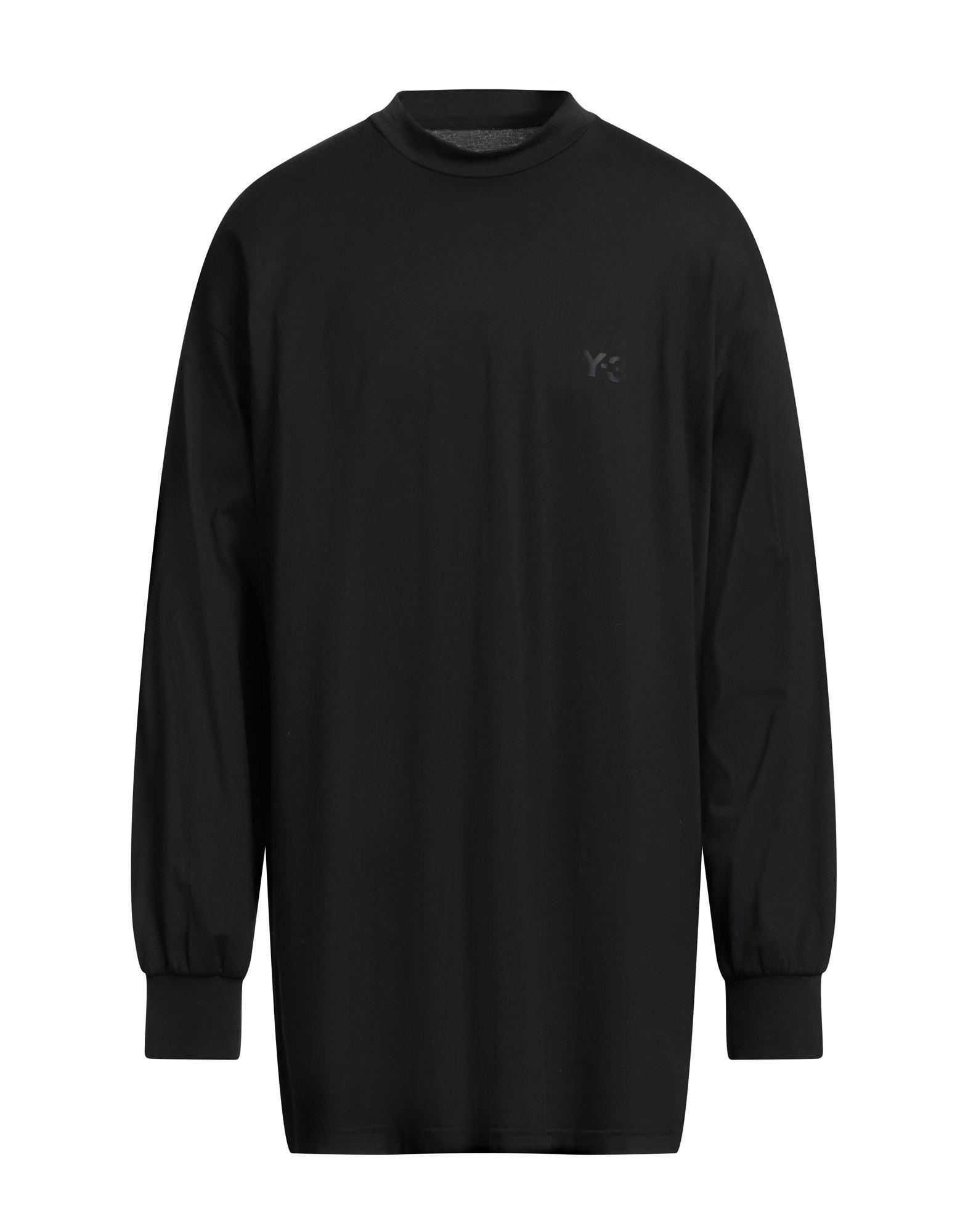 Tシャツ・カットソー Y 3 Men T Shirts LJN4884 Black Y-3 Men's Gfx Yy Short Sleeve T-Shirt in Black Y-3