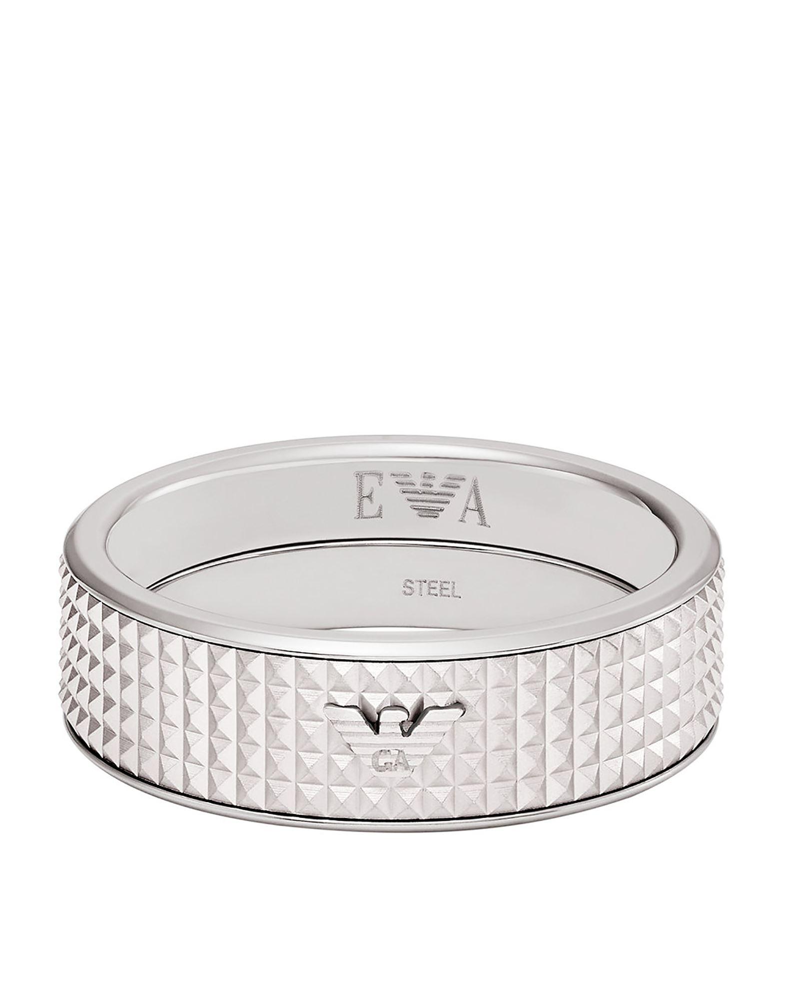 Emporio Armani Ring in White for Men | Lyst