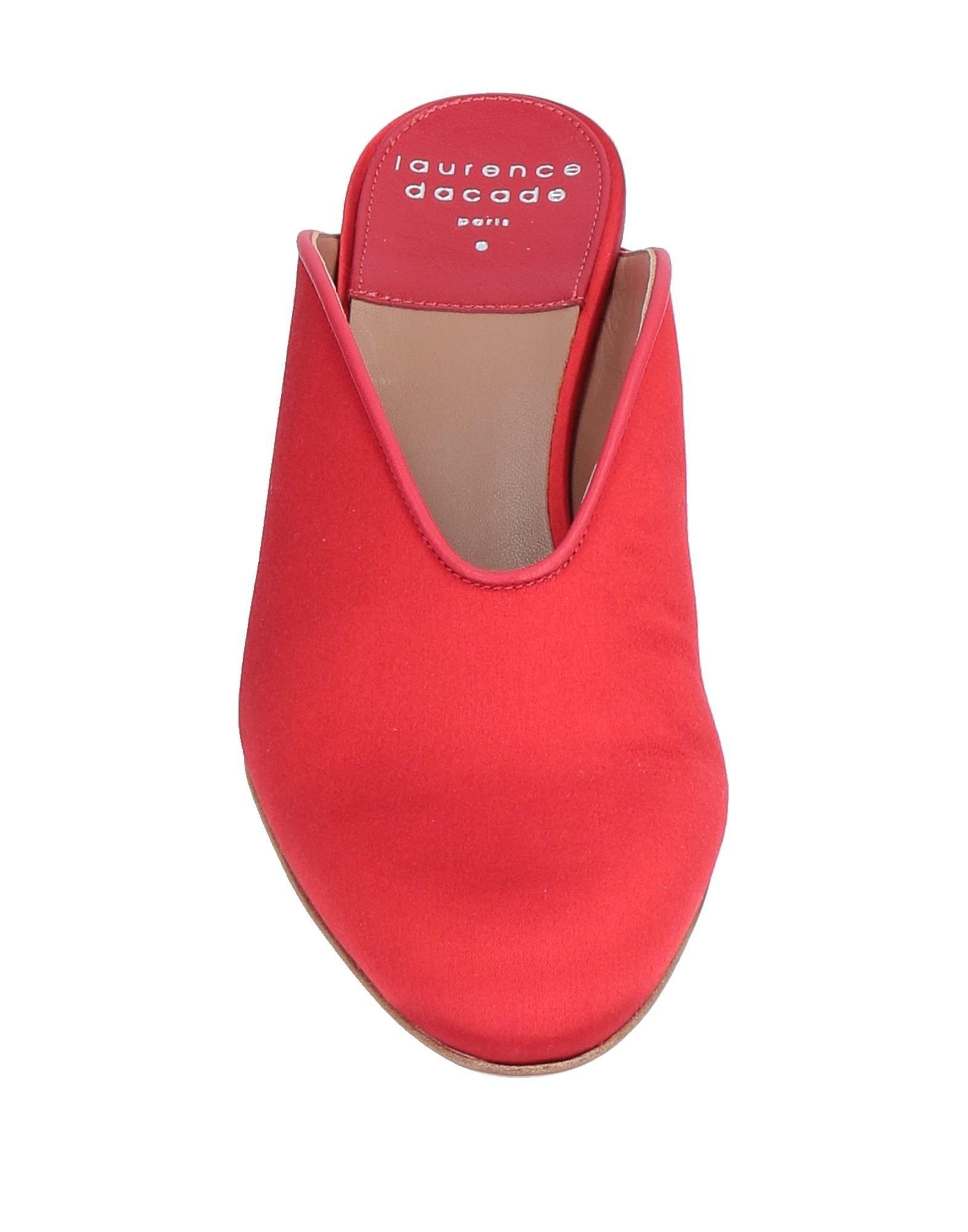 red pointed mules