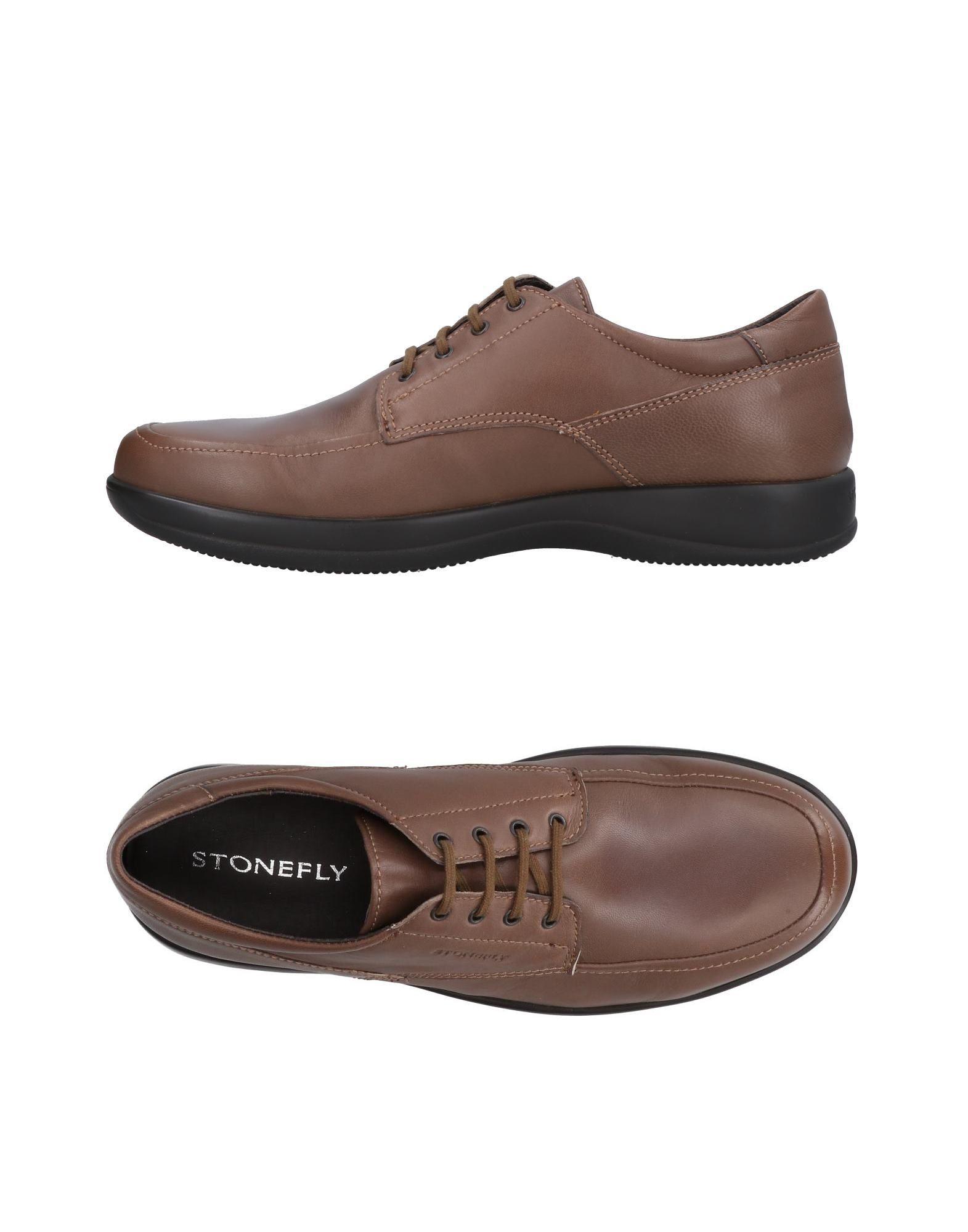 Stonefly Leather Laceup Shoe in Brown for Men Lyst