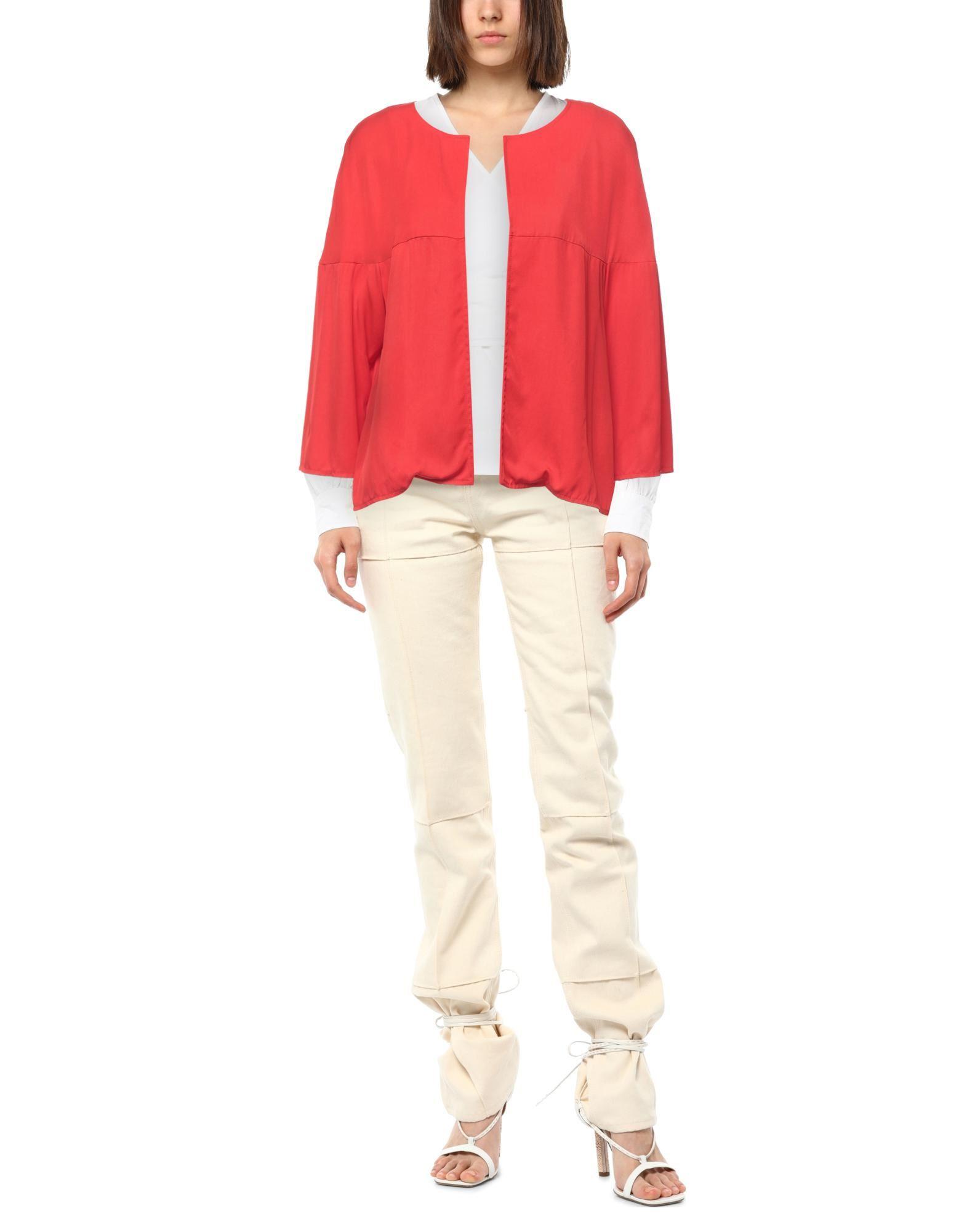 La Fee Maraboutee Synthetic Suit Jacket in Red - Lyst
