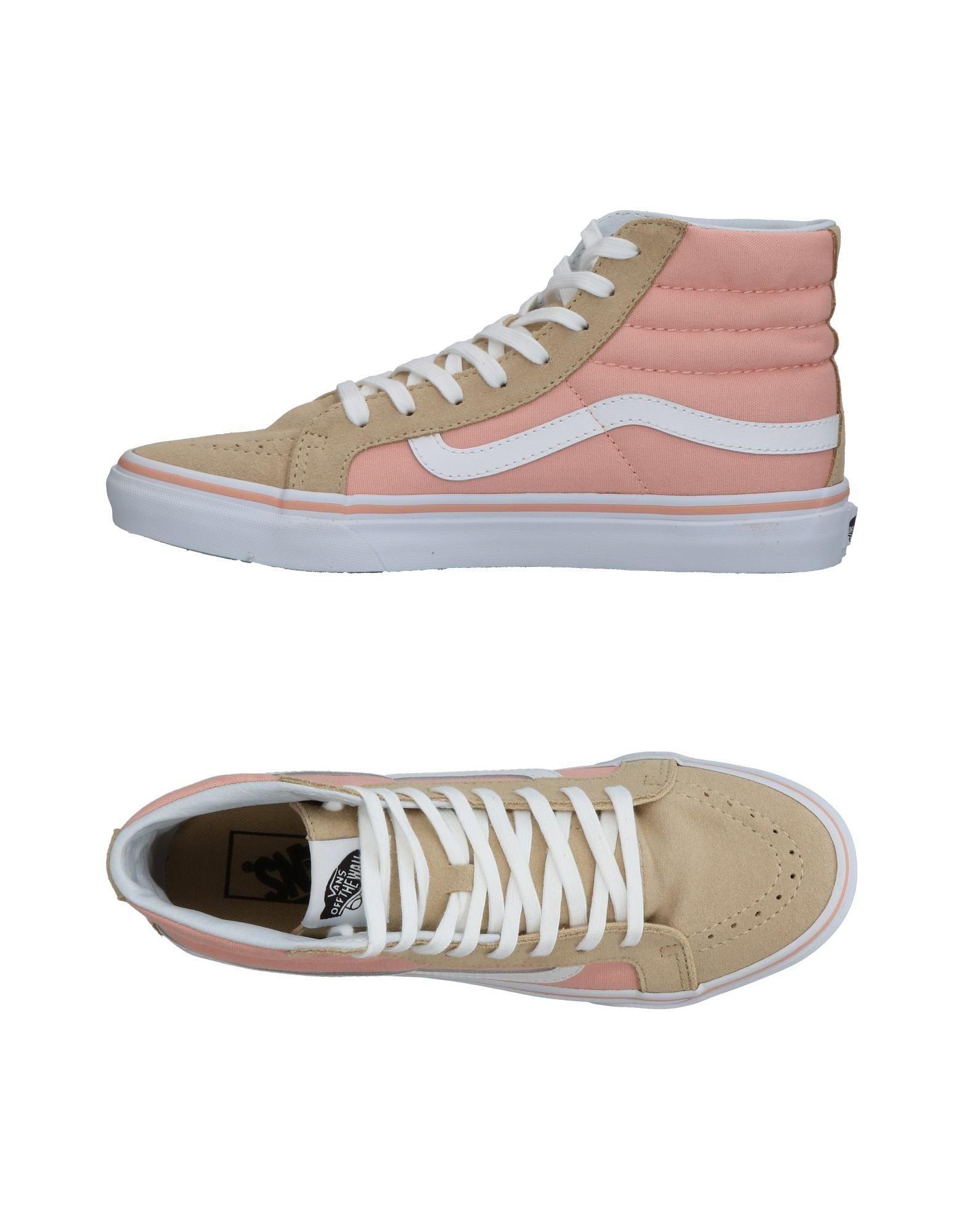 Vans Canvas Hightops & Sneakers in Pink Lyst
