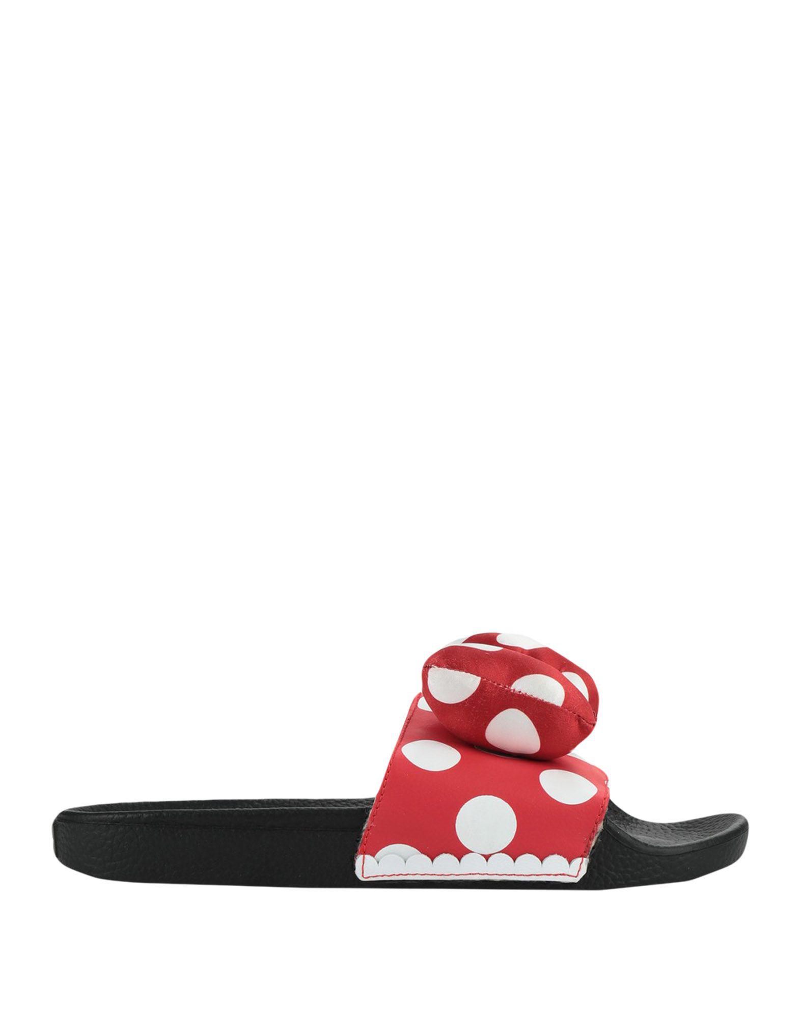 vans sandals red