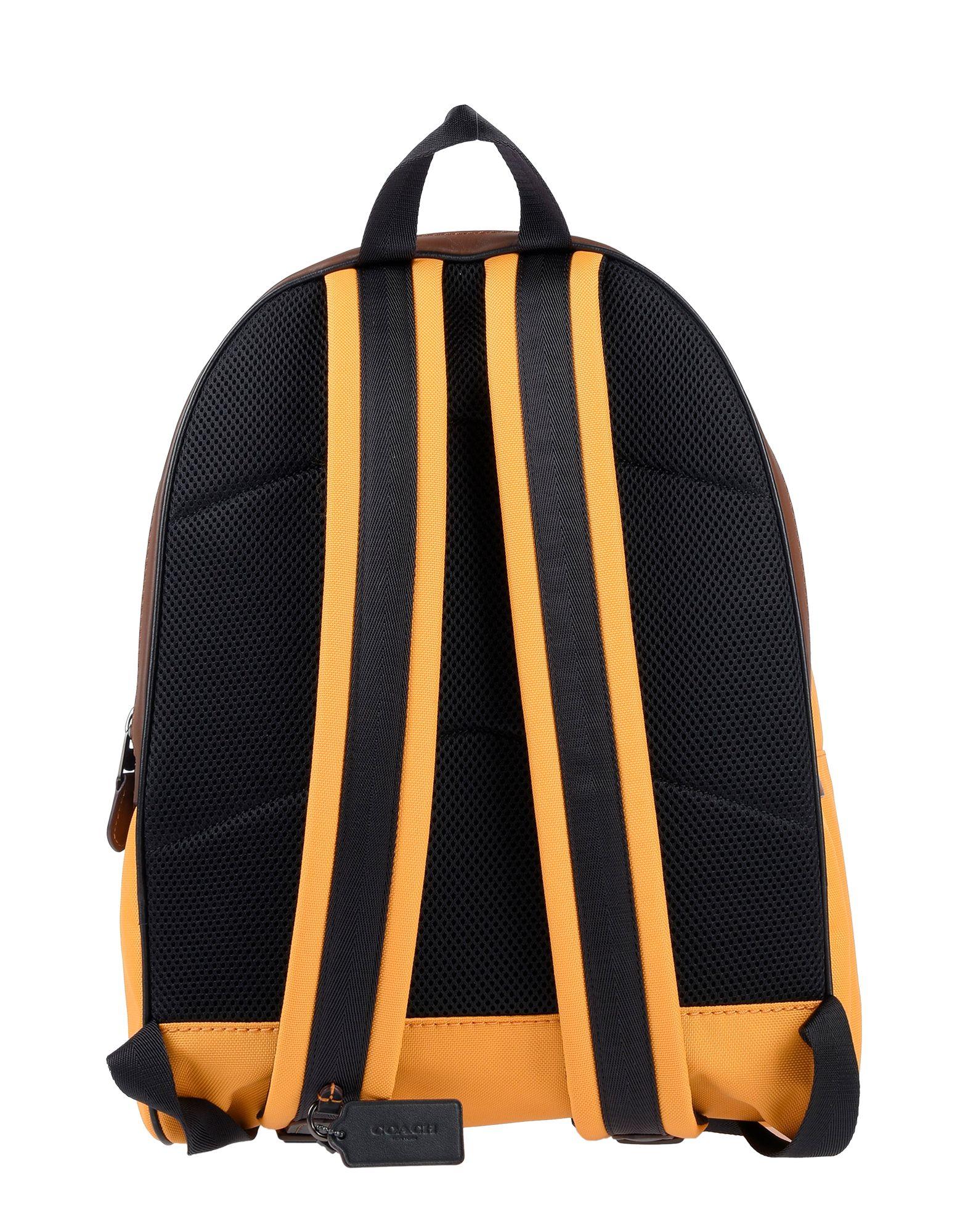 COACH Leather Backpacks & Fanny Packs in Orange for Men - Lyst