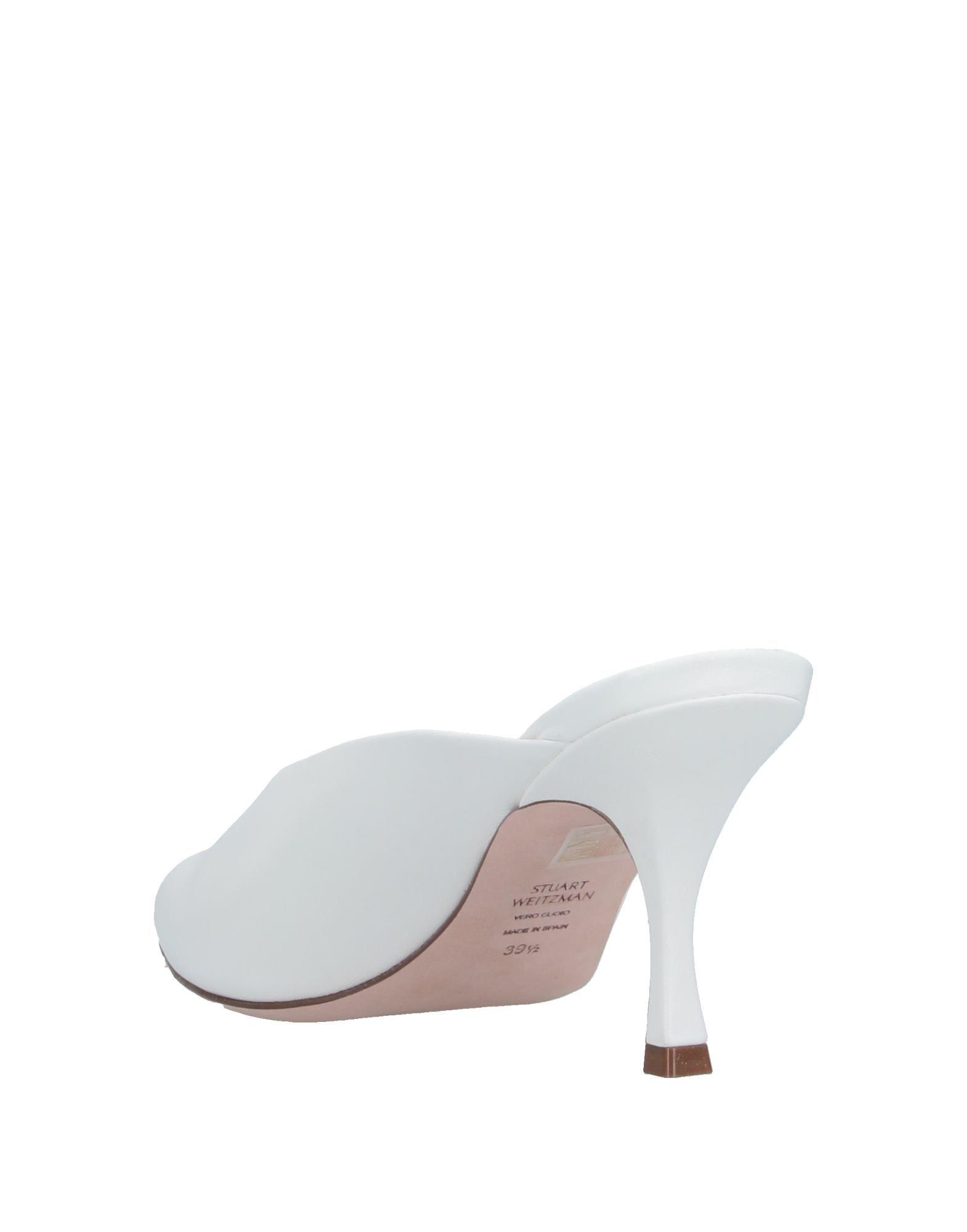 stuart weitzman white mules