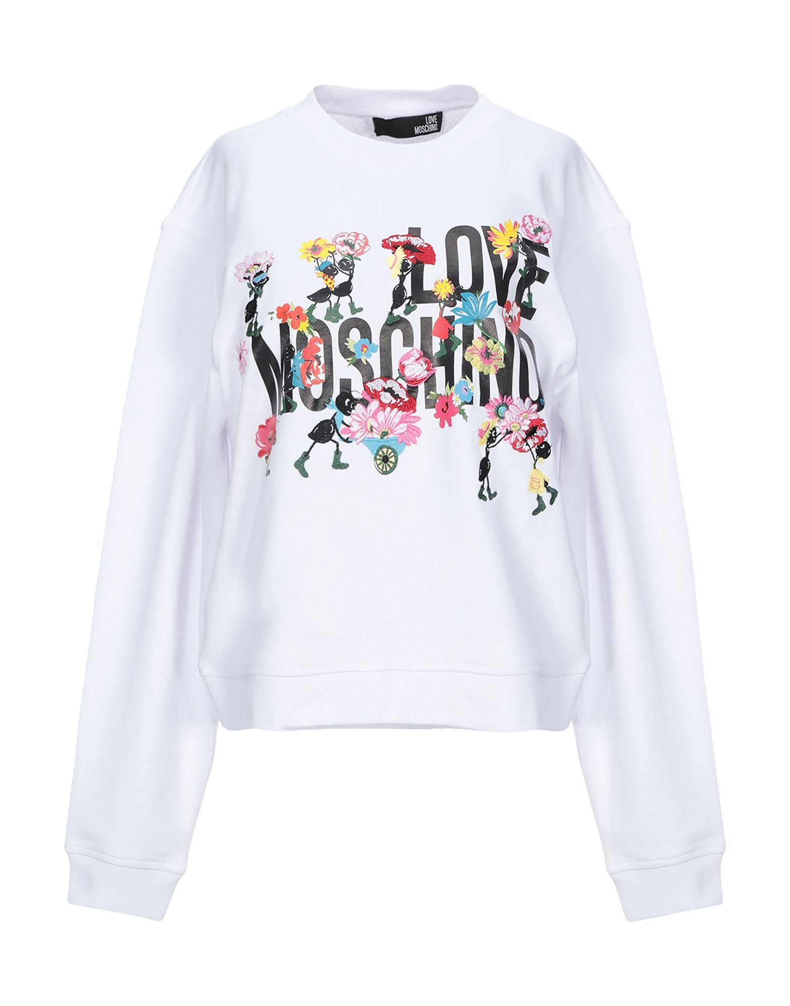 love moschino box logo sweatshirt