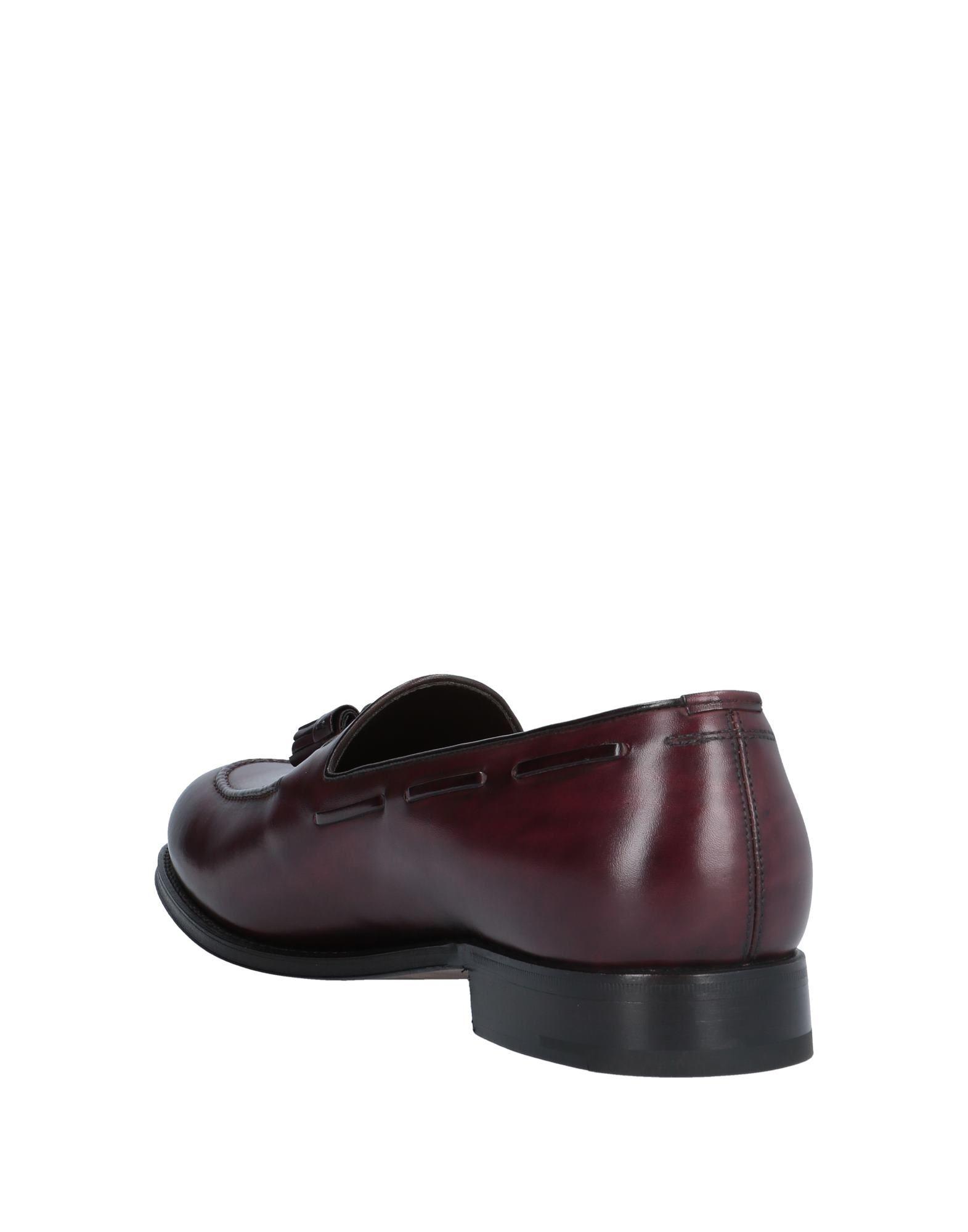 Armani Leather Loafer in Deep Purple (Purple) for Men Lyst