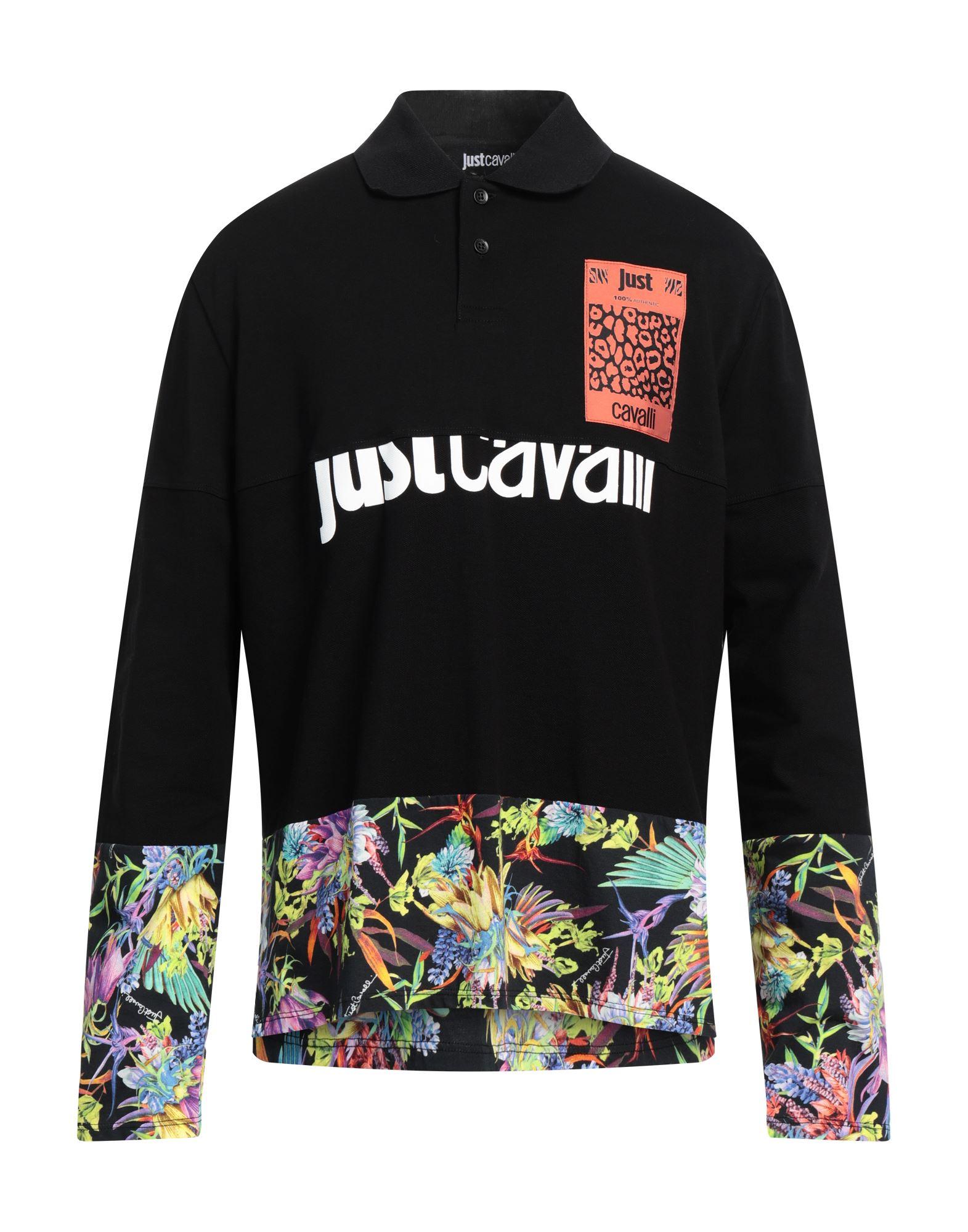 Just Cavalli Polo Shirt in Black for Men Lyst