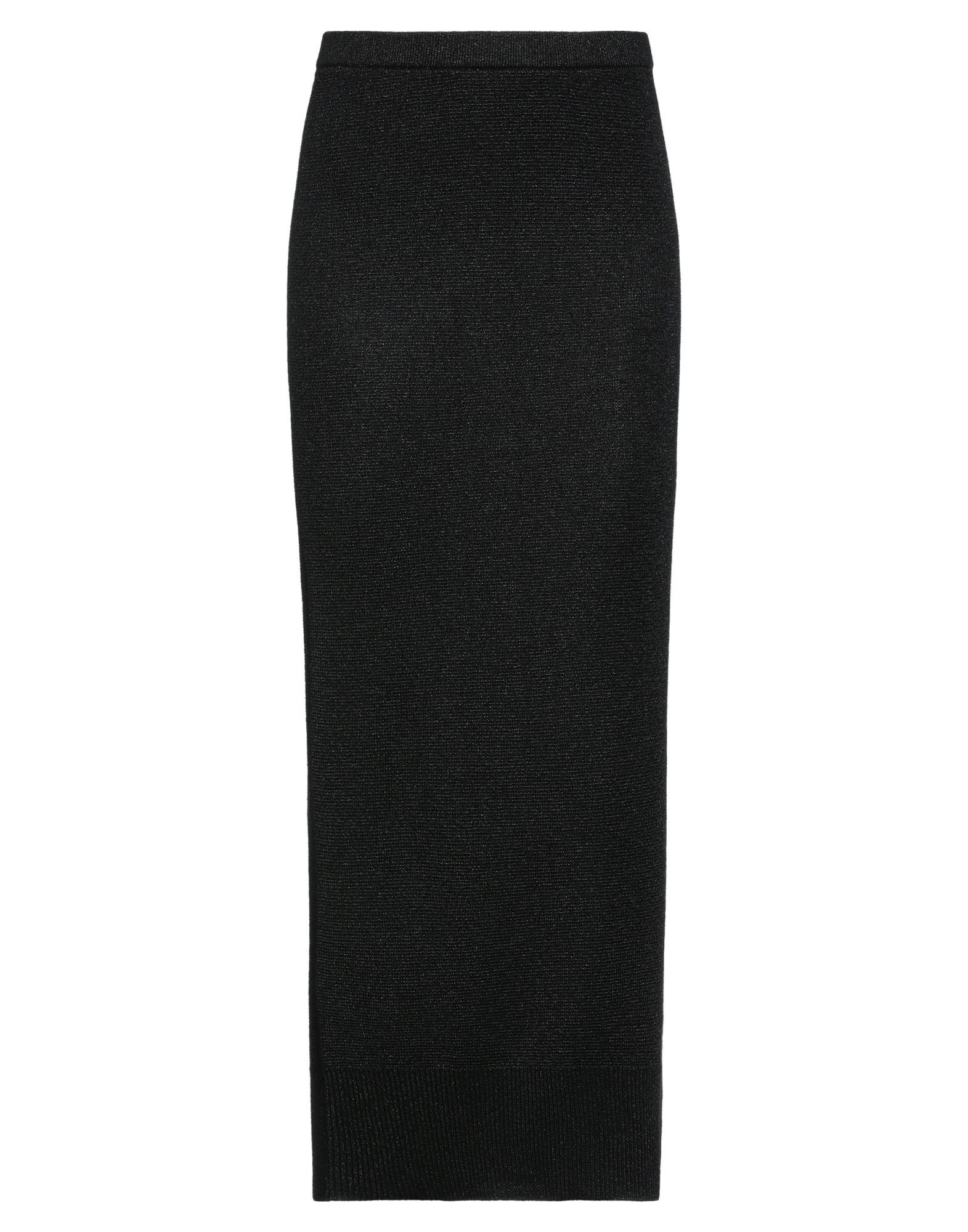 Armani Exchange Long Skirt in Black | Lyst