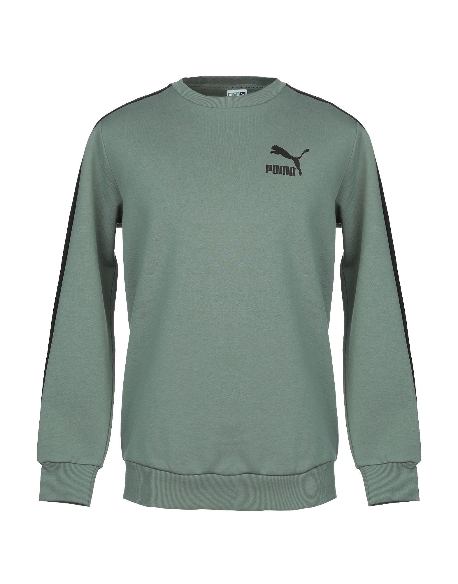 PUMA Fleece Sweatshirt in Military Green (Green) for Men - Lyst