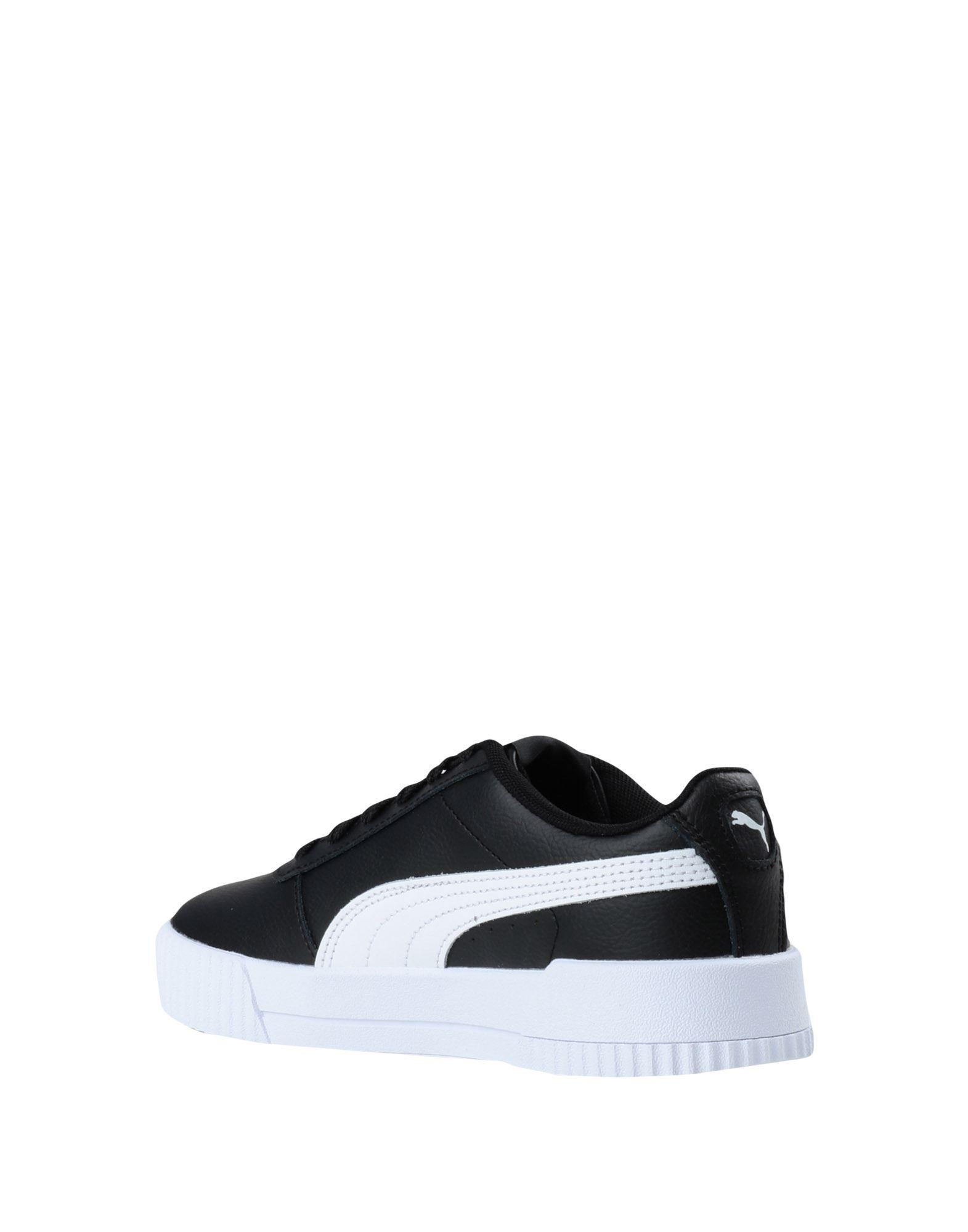 puma sneakers black leather