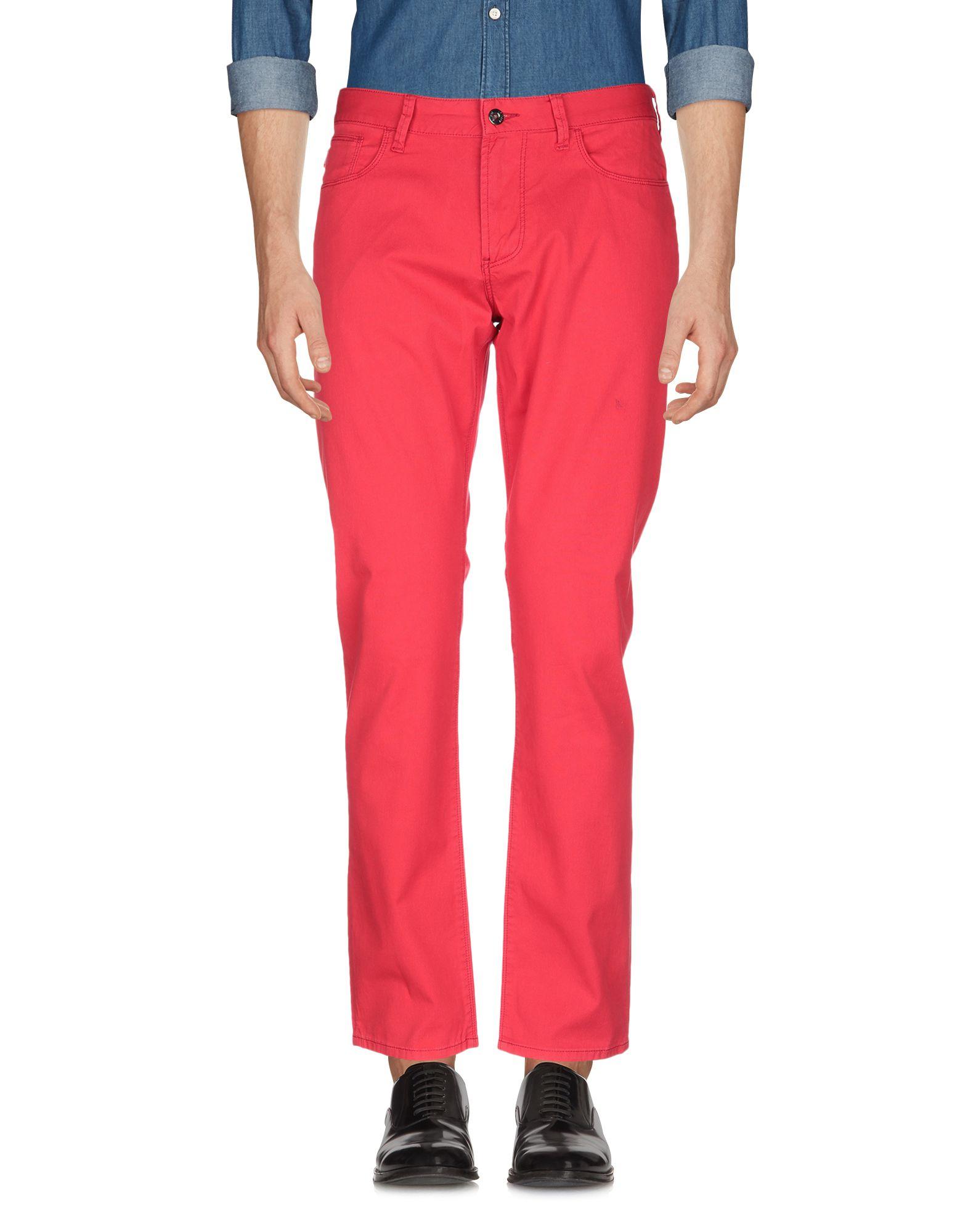 red casual pants