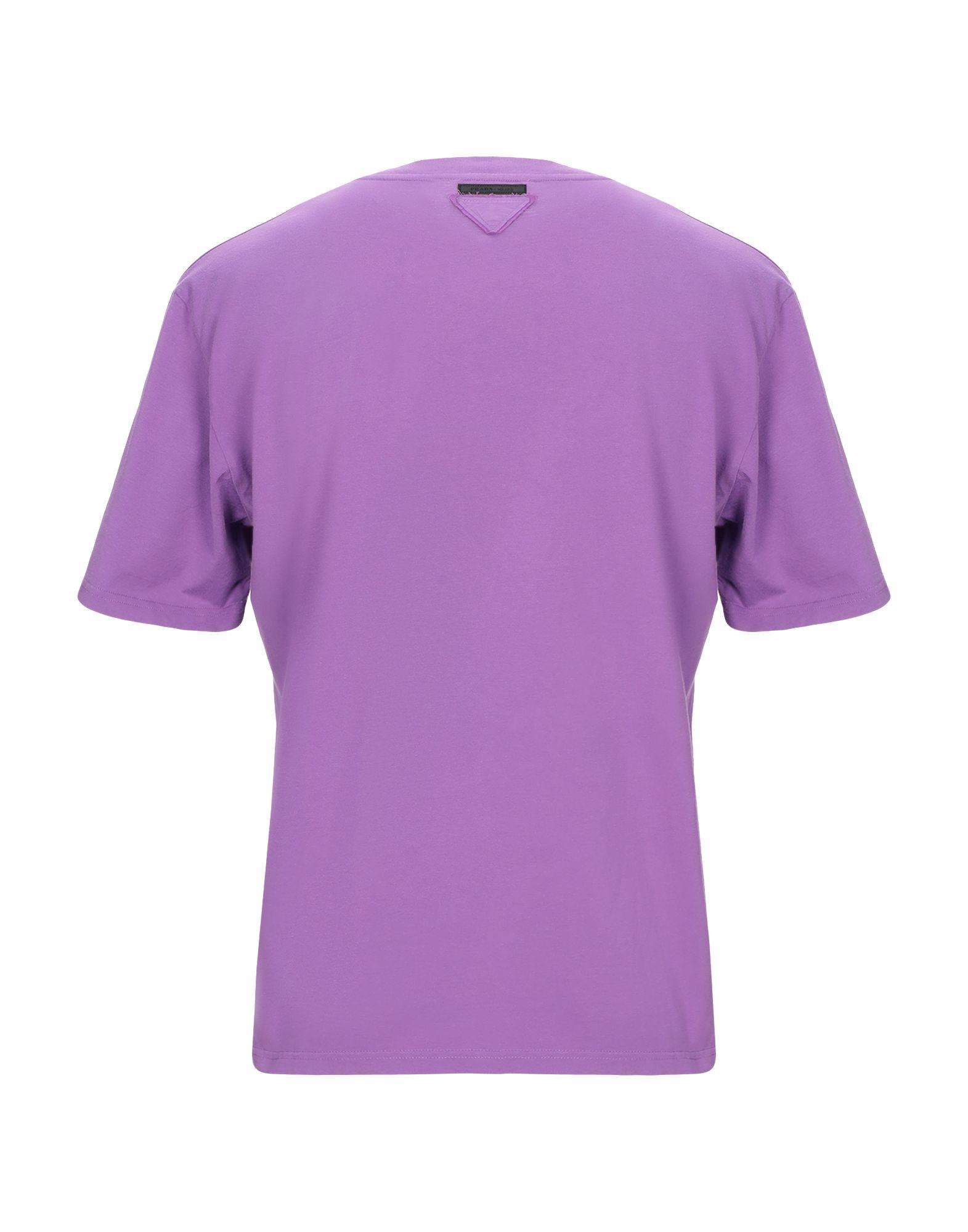 Prada T-shirt in Mauve (Purple) for Men - Lyst