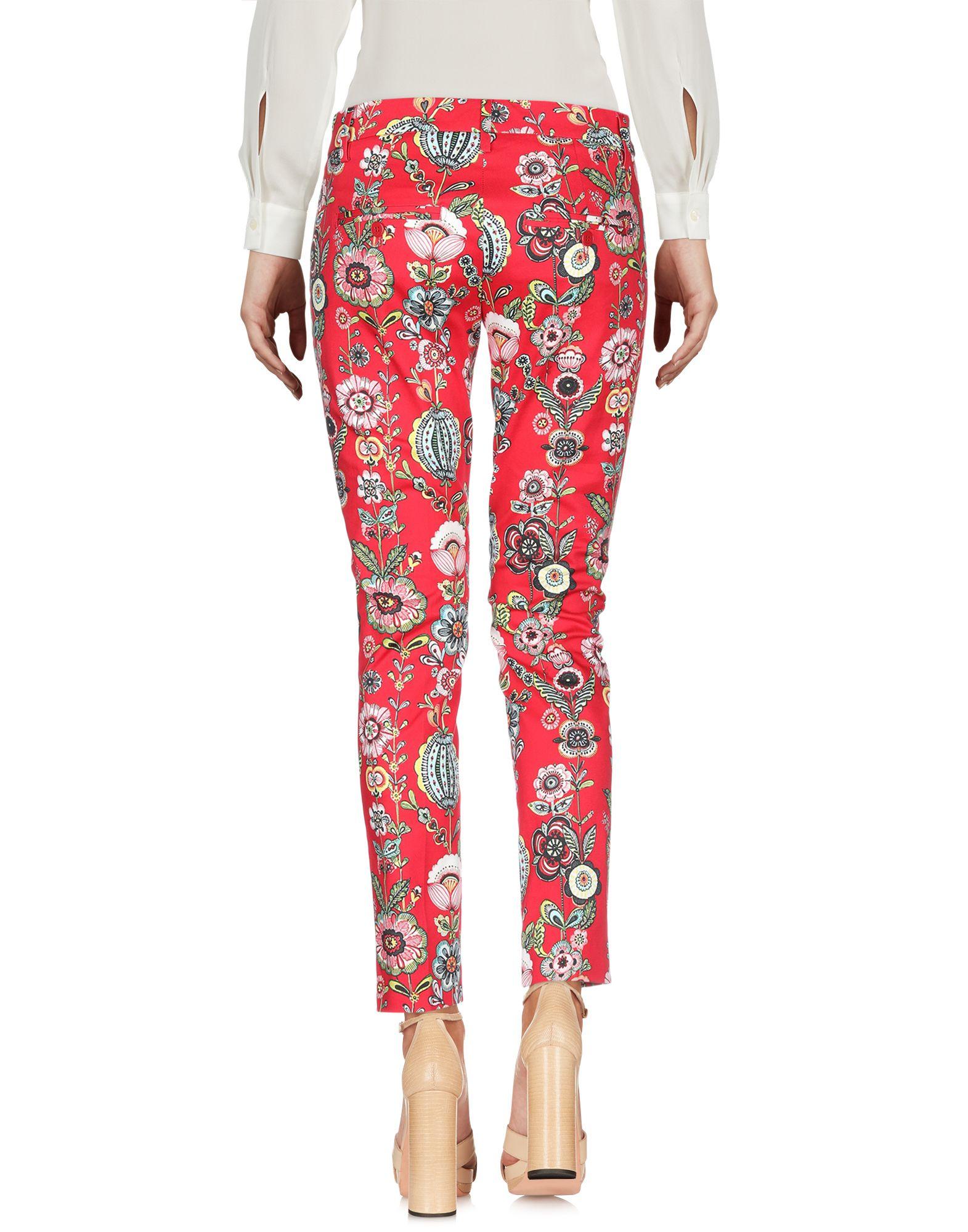 red casual pants