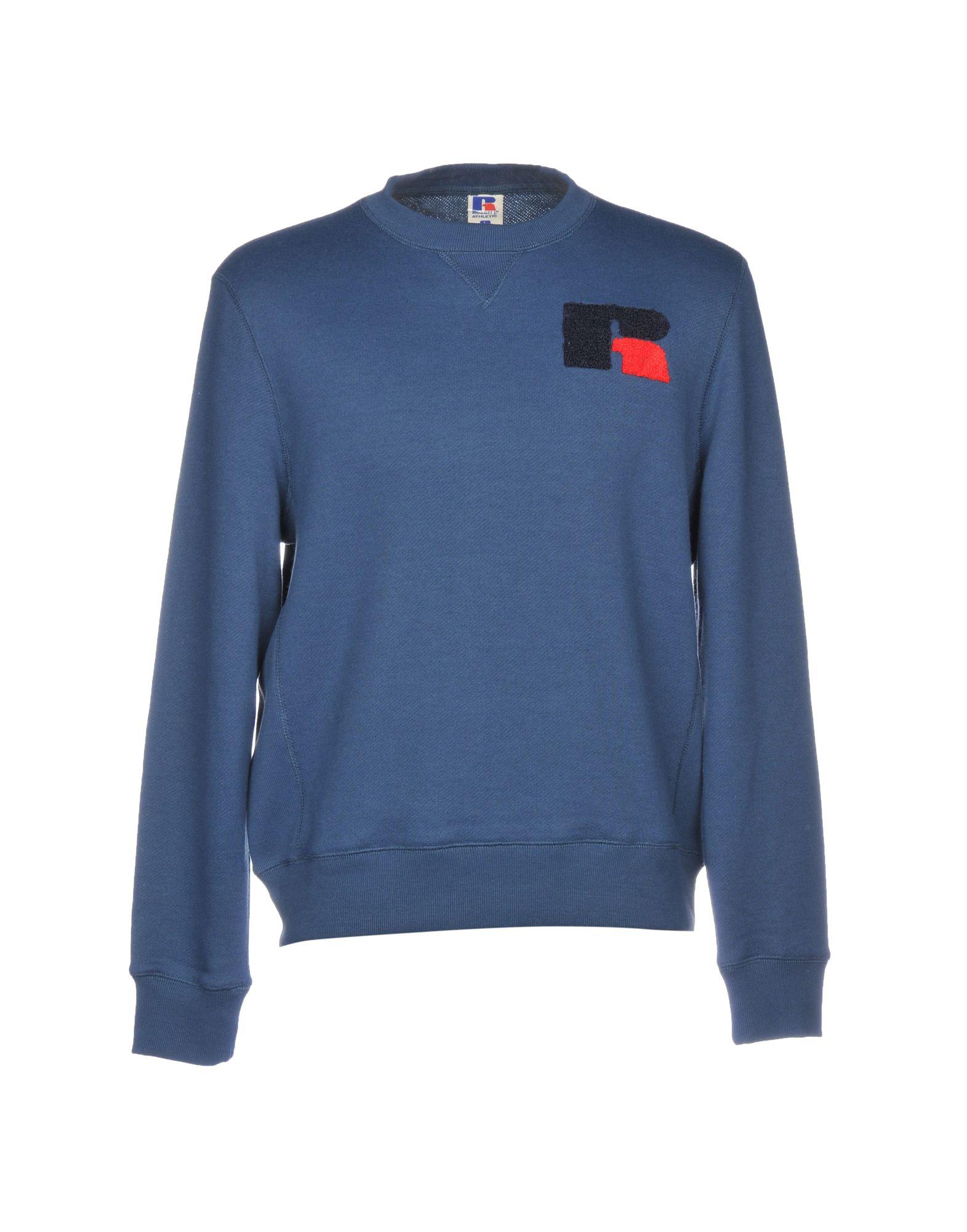 Russell Athletic Cotton Sweatshirt in Slate Blue (Blue) for Men - Lyst